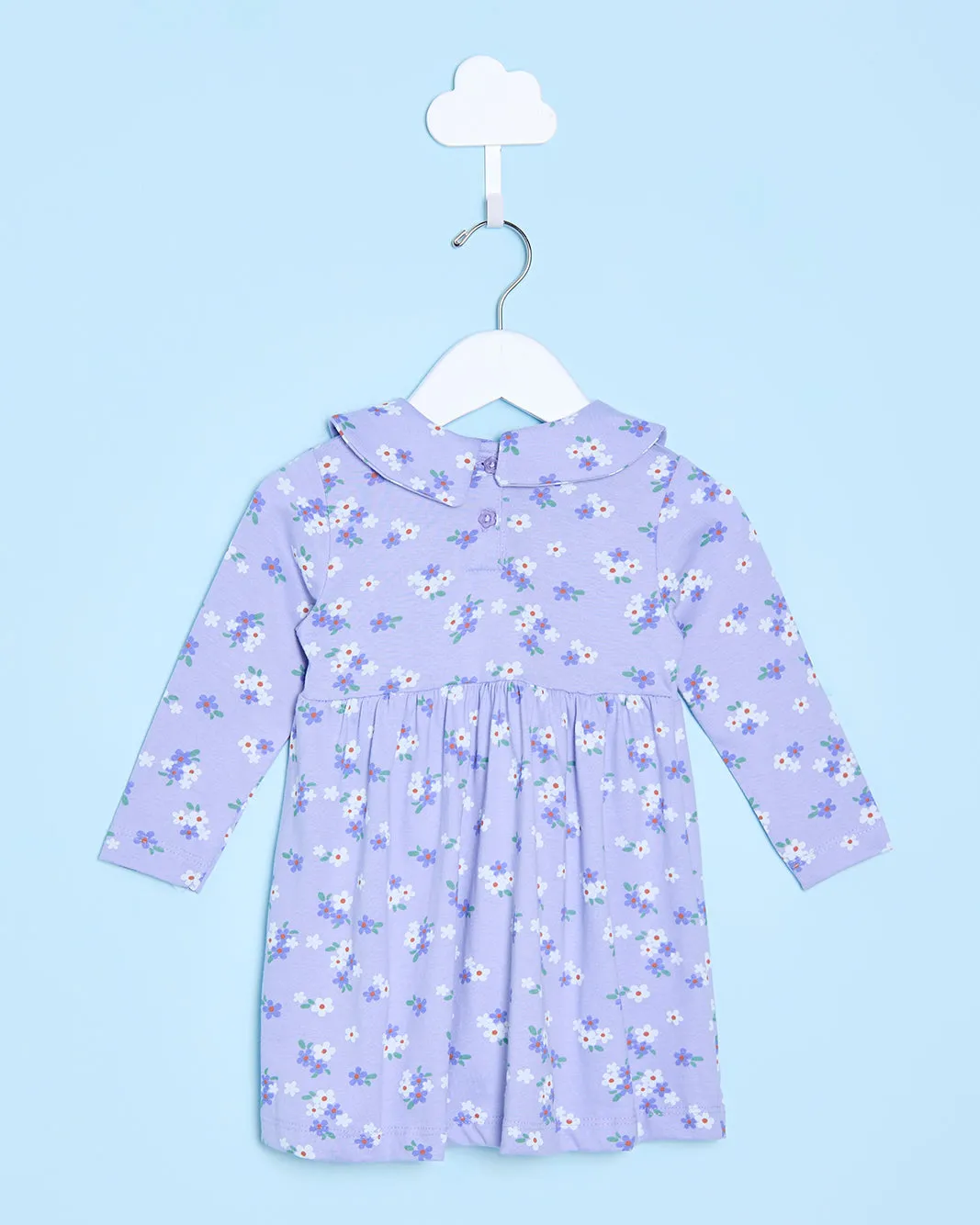 Infant Girls Lilac Floral Print Dress sold by Redtag product image thumbnail 3