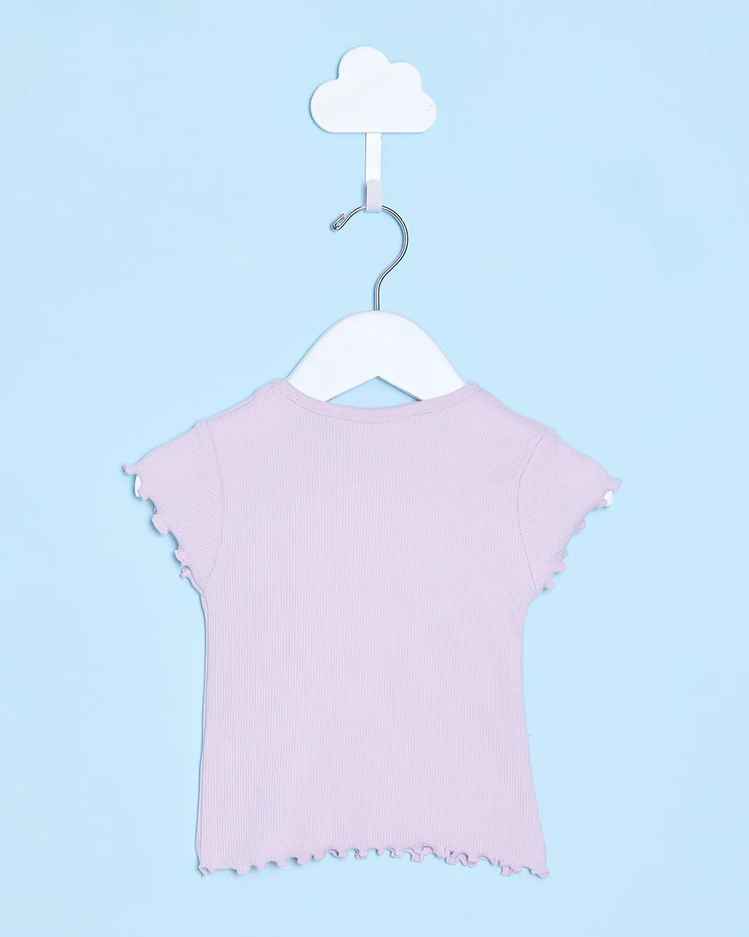 Infant Girls Lilac Cherry Embellished T-Shirt sold by Redtag product image thumbnail 3