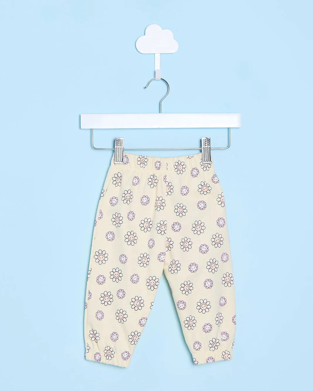 Infant Girls Yellow Floral Print Jogger Pants sold by Redtag product image thumbnail 3