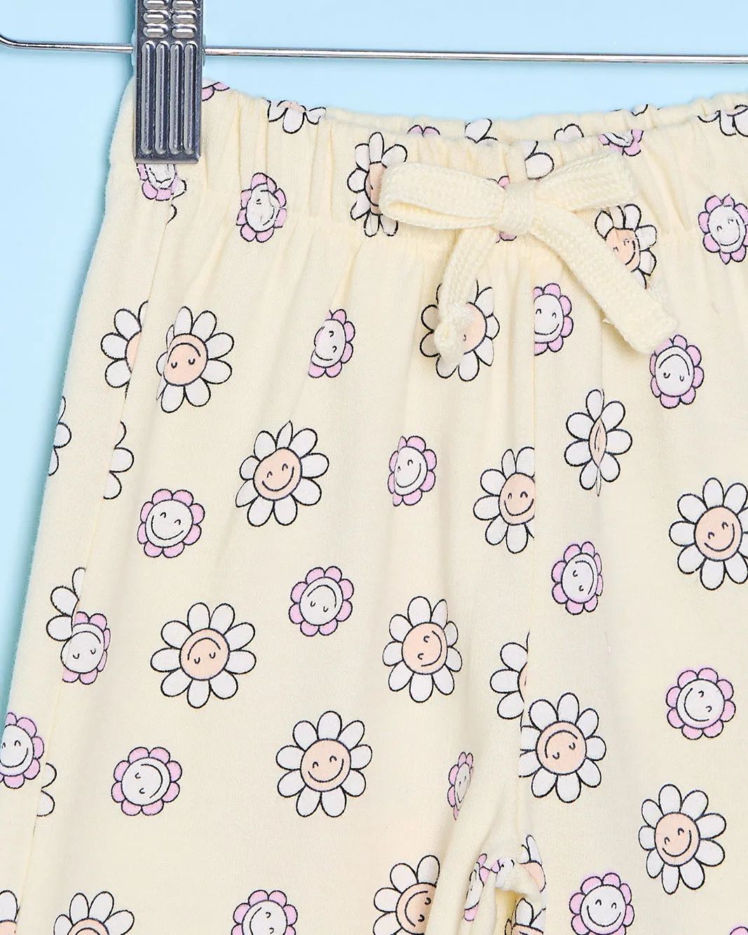 Infant Girls Yellow Floral Print Jogger Pants sold by Redtag product image thumbnail 2