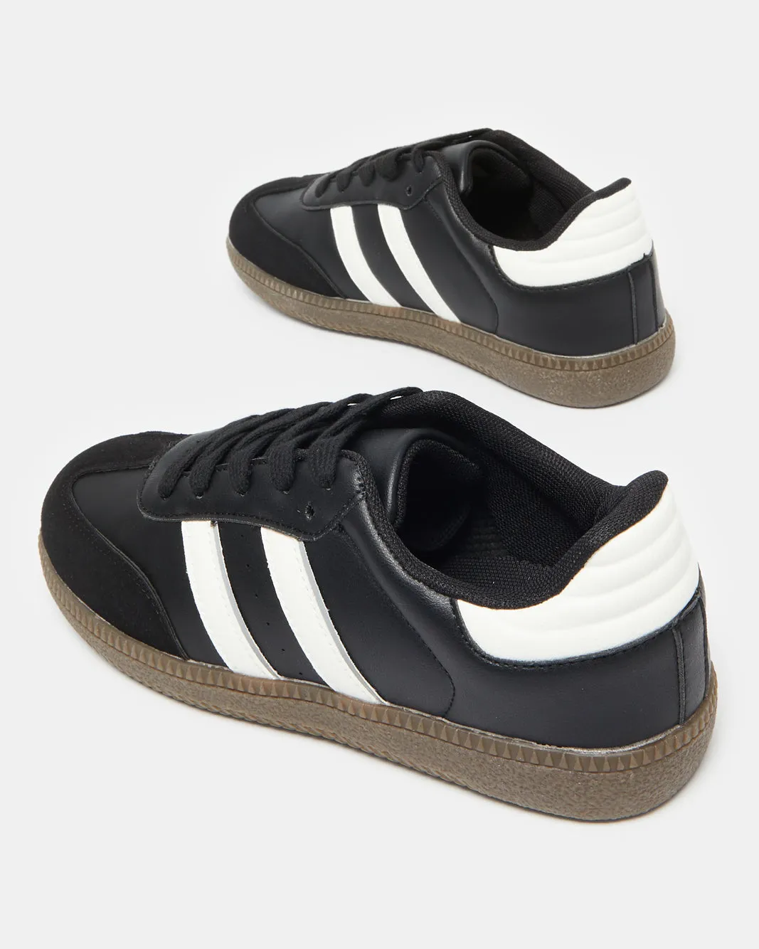 Senior Boys Black Retro Sneaker sold by Redtag product image thumbnail 4