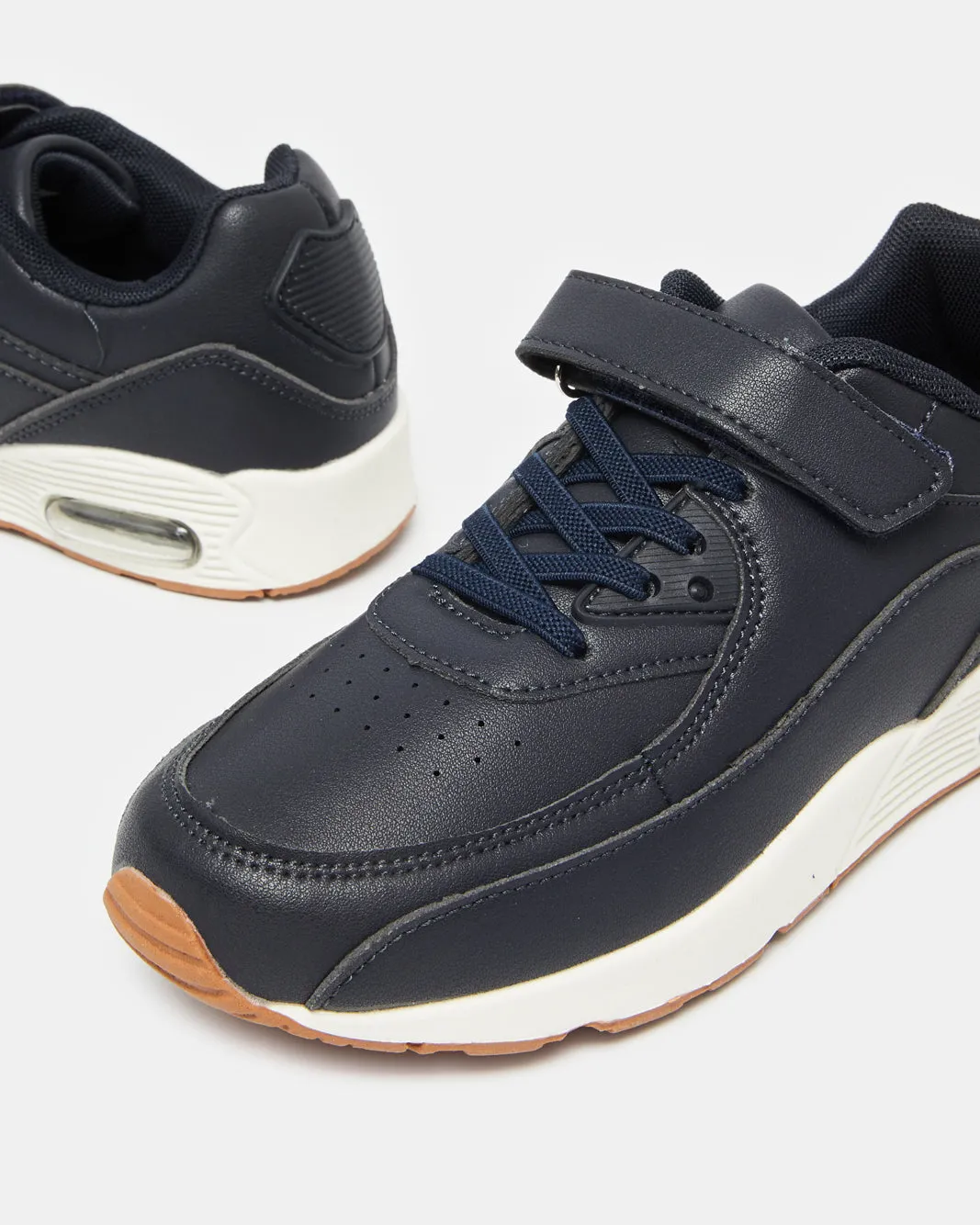 Senior Boys Navy Airbag Sneakers sold by Redtag product image thumbnail 3