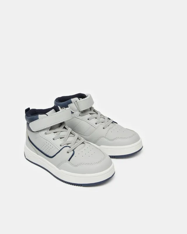 Boys Grey High Top Sneakers sold by Redtag