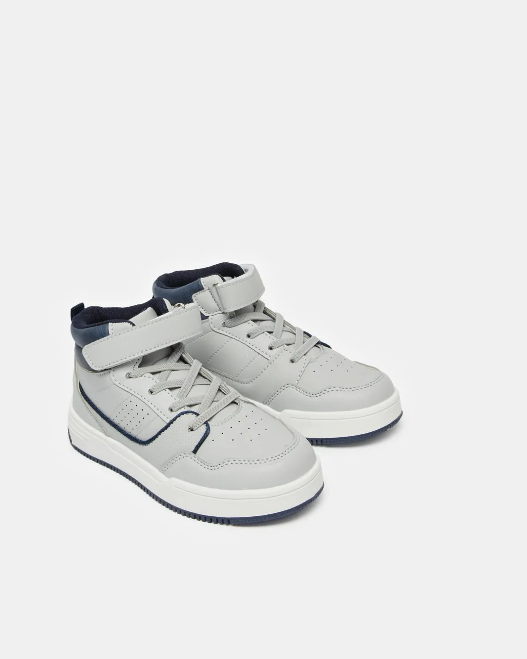 Boys Grey High Top Sneakers sold by Redtag
