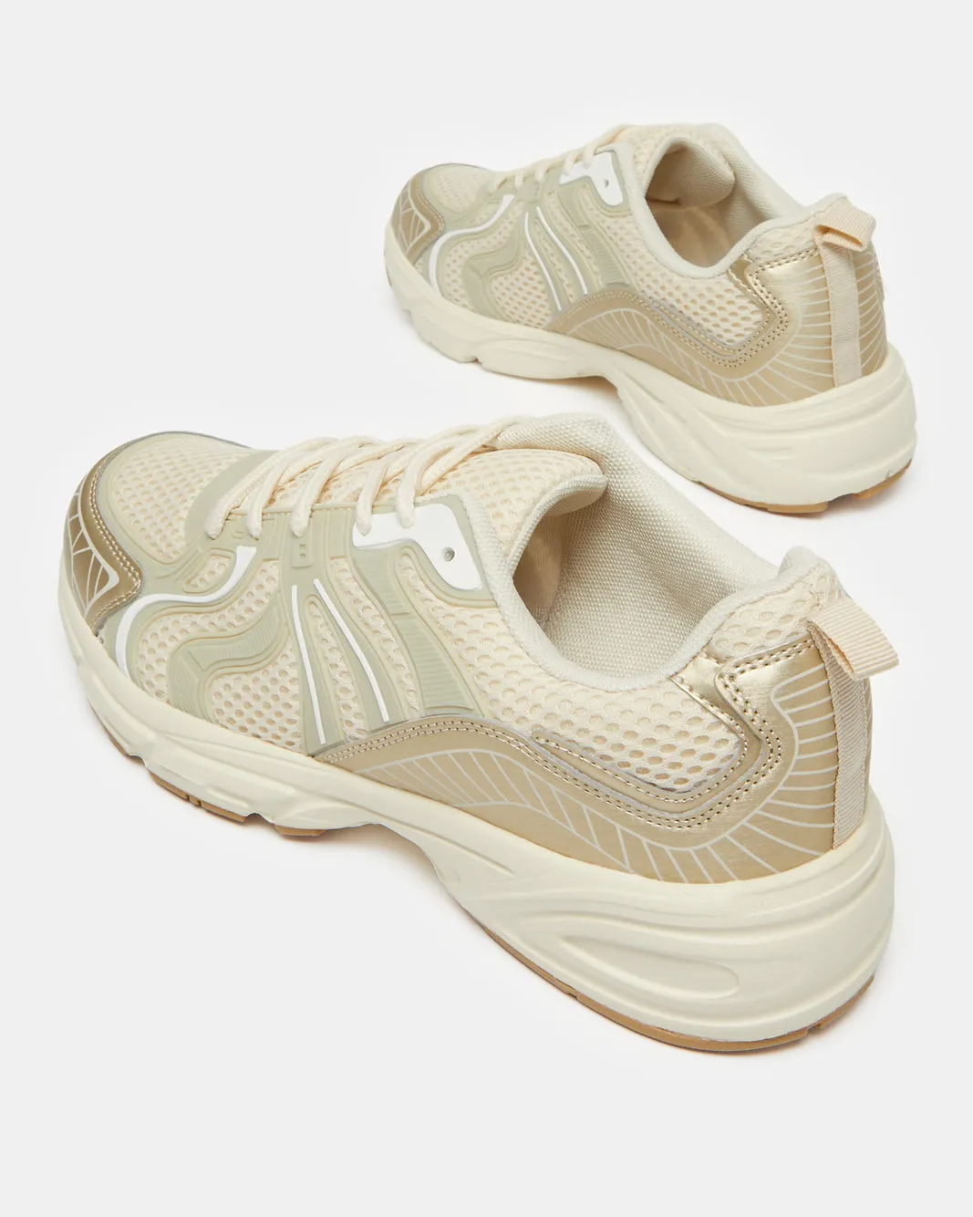 Women Beige Lace-Up Trainer sold by Redtag product image thumbnail 3