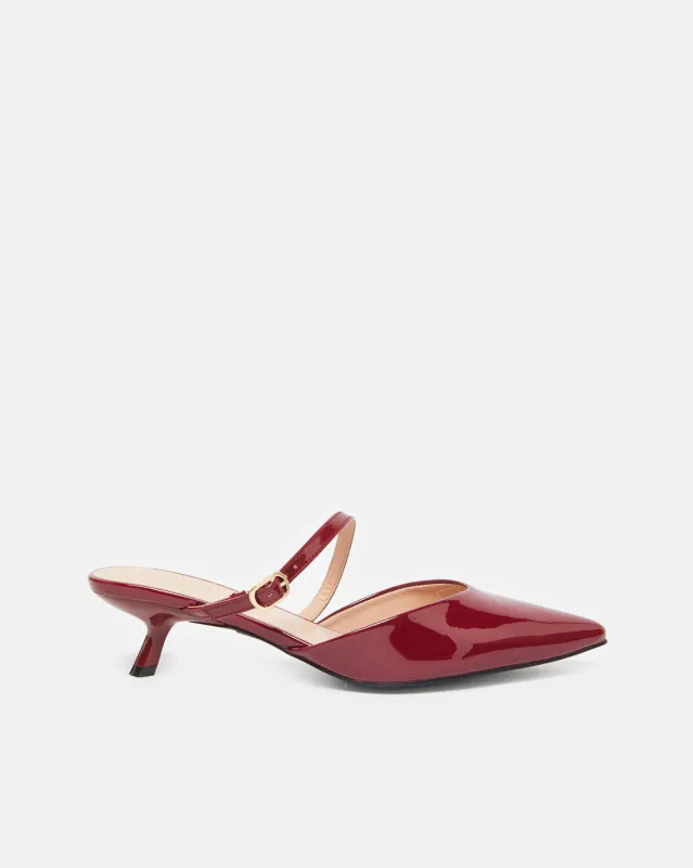 Women Red Strappy Mule sold by Redtag