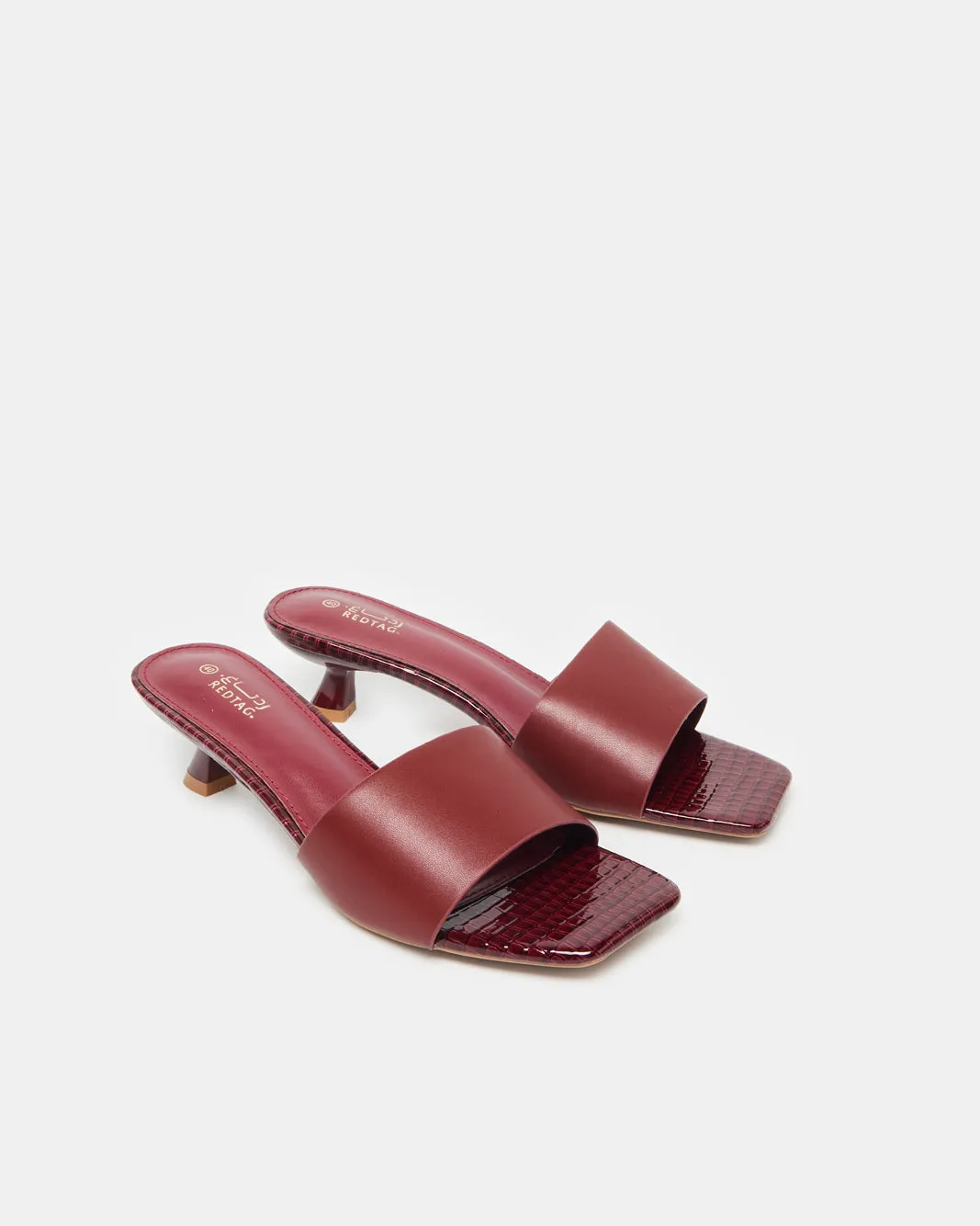 Women Burgundy Embellished Mule sold by Redtag product image thumbnail 2