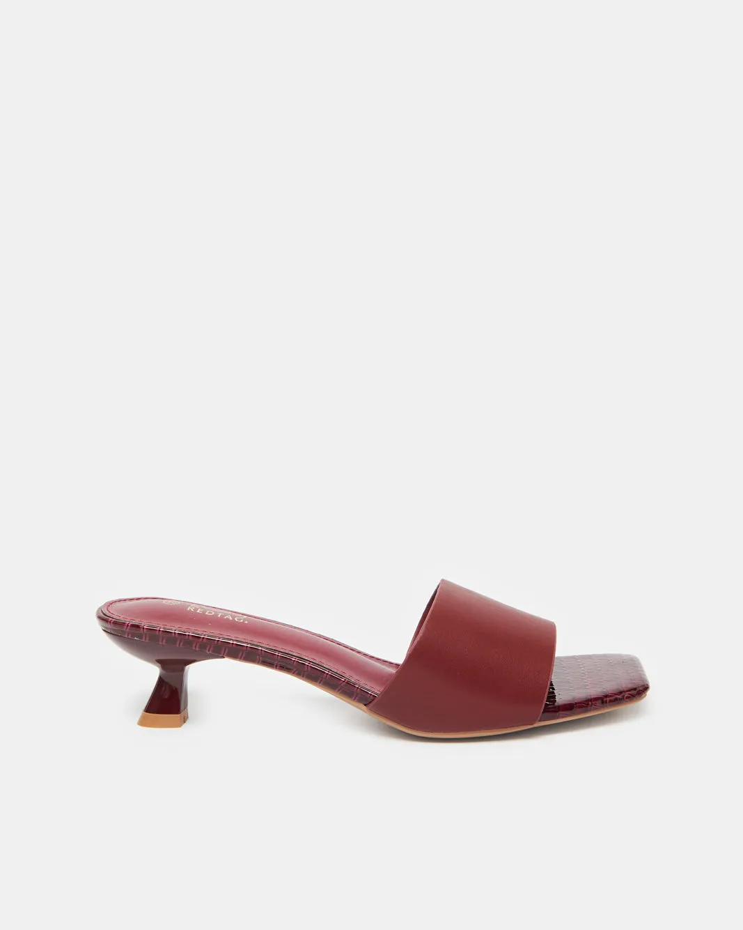 Women Burgundy Embellished Mule sold by Redtag
