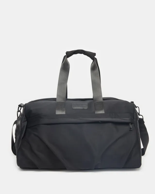 Black Nylon Duffle Bag sold by Redtag