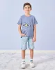 Boys Blue Dino Snack Time Print T-Shirt sold by Redtag