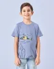 Boys Blue Dino Snack Time Print T-Shirt sold by Redtag