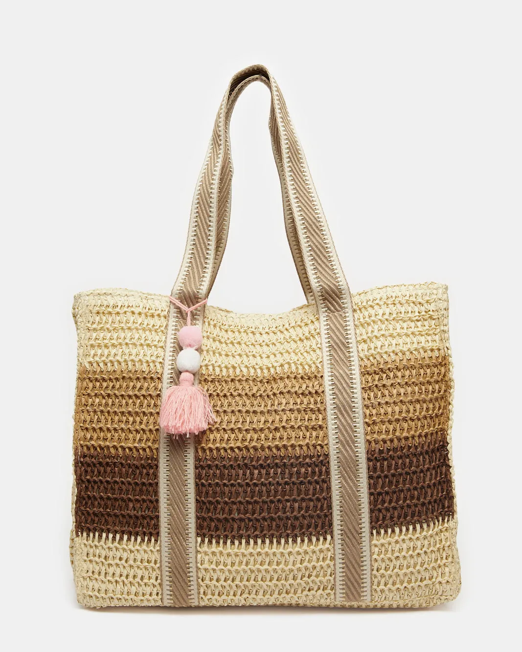 Women Multicolour Striped Beach Bag sold by Redtag