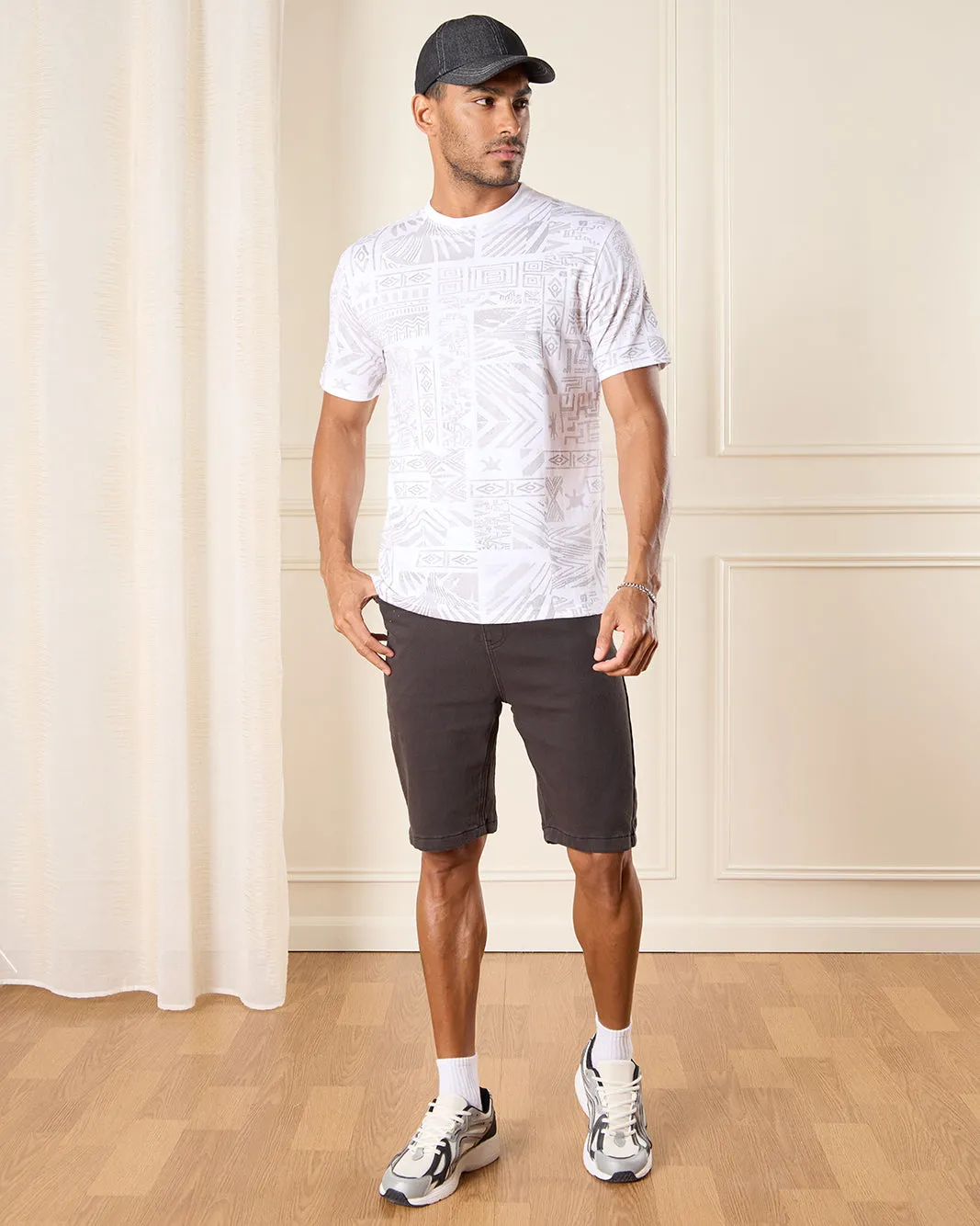 Men Grey Printed T-Shirt sold by Redtag product image thumbnail 2