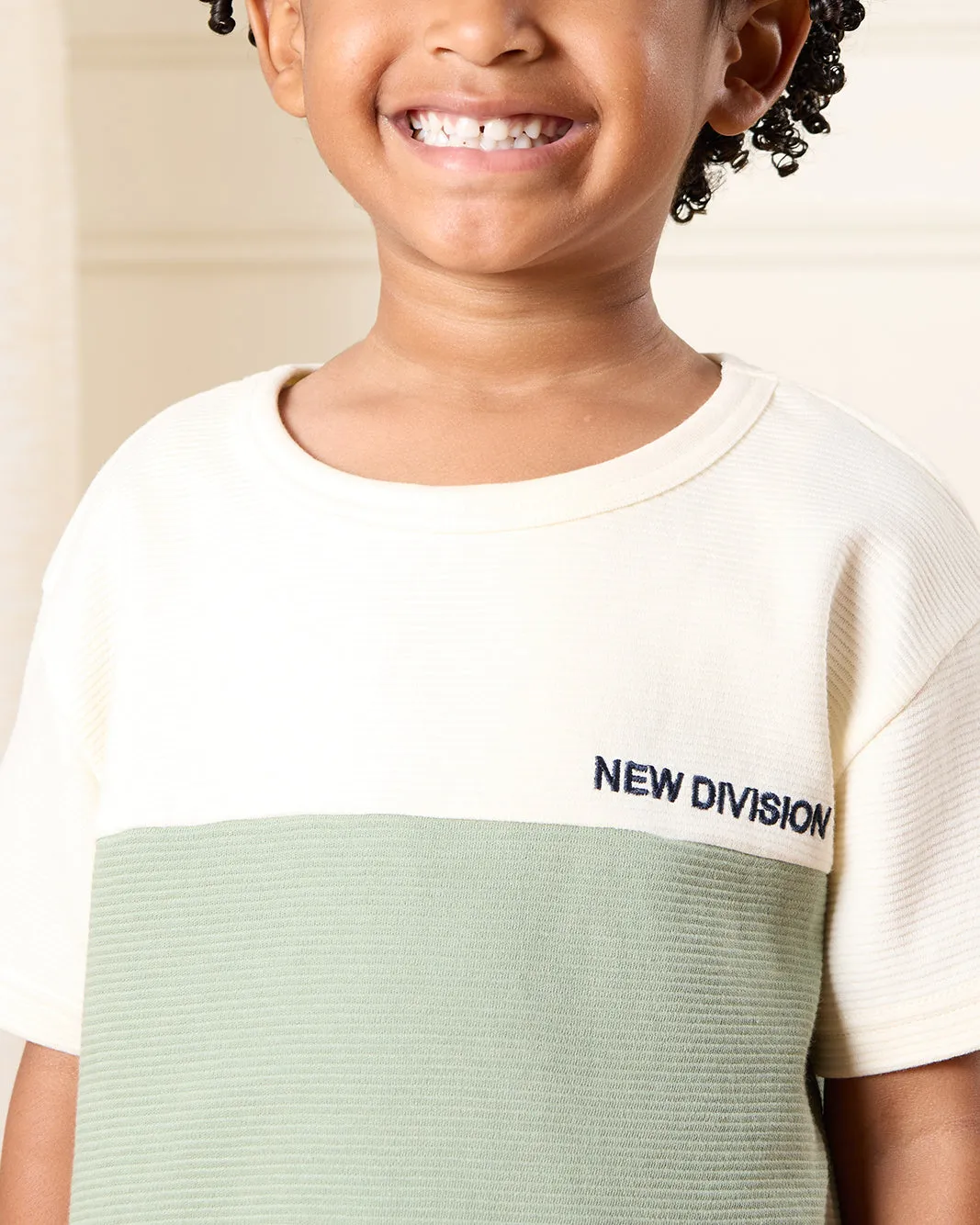 Boys Multicolour Cut & Sew T-Shirt sold by Redtag product image thumbnail 4