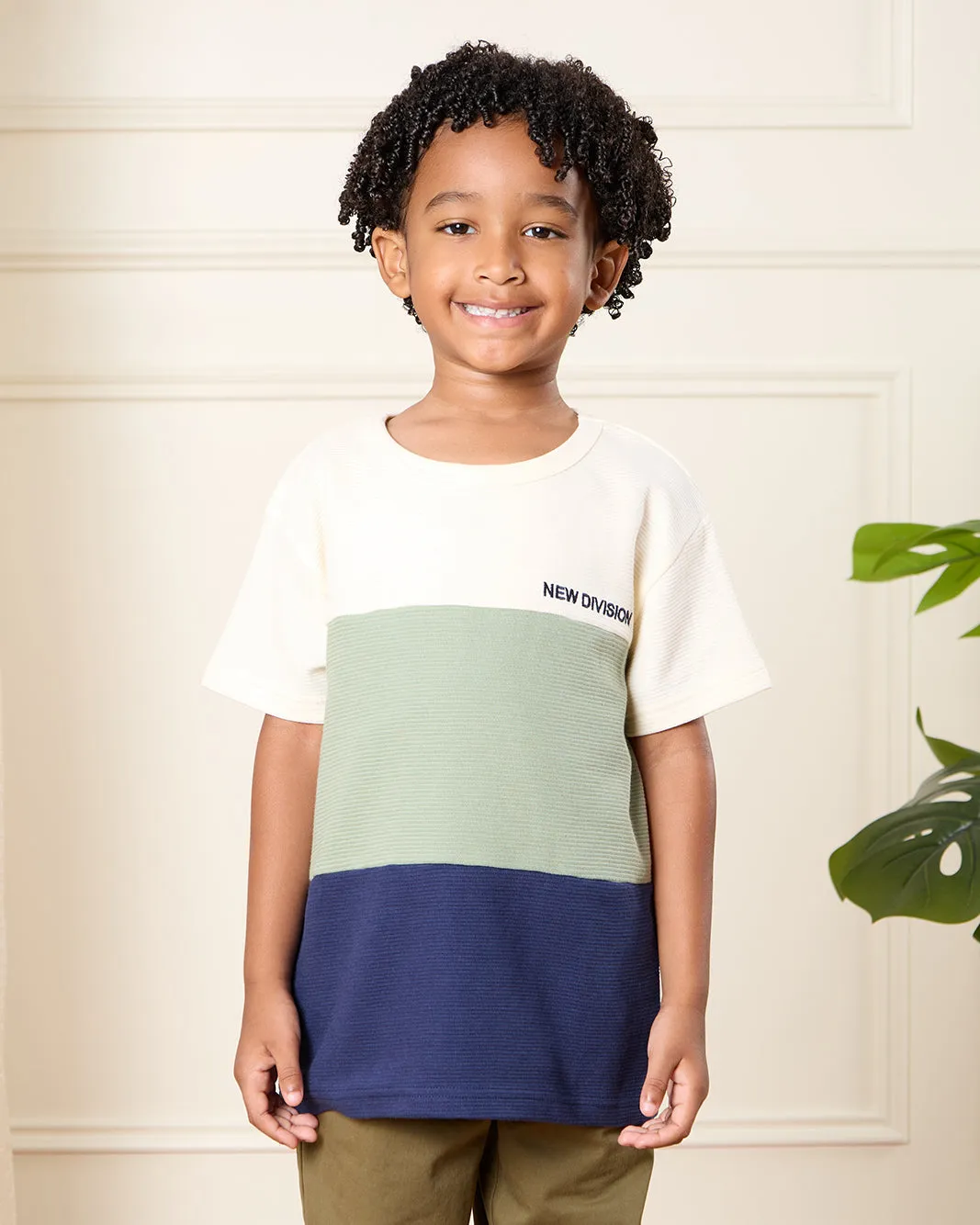 Boys Multicolour Cut & Sew T-Shirt sold by Redtag