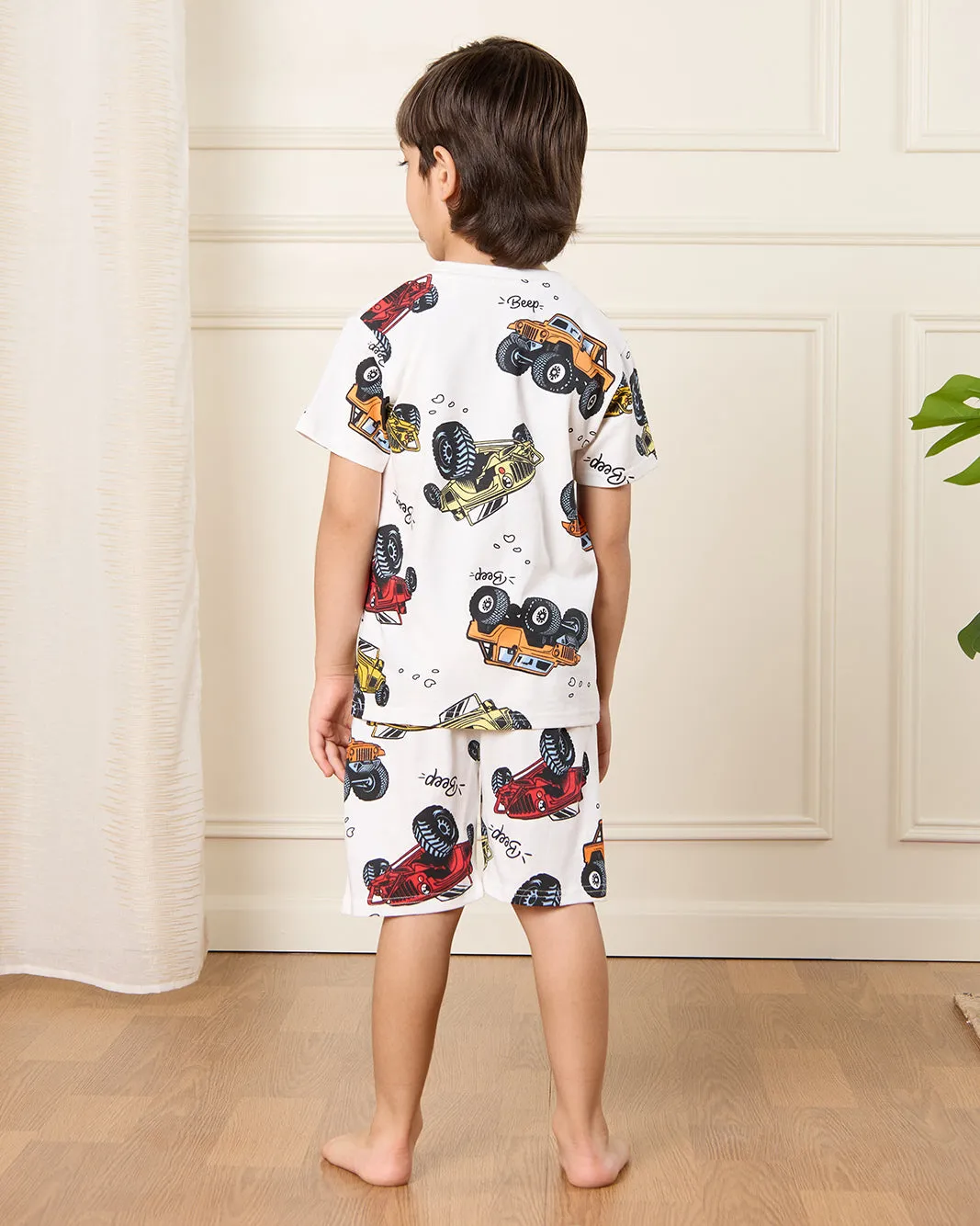 Boys Ivory Printed Pyjama Set (2 Piece) sold by Redtag product image thumbnail 4