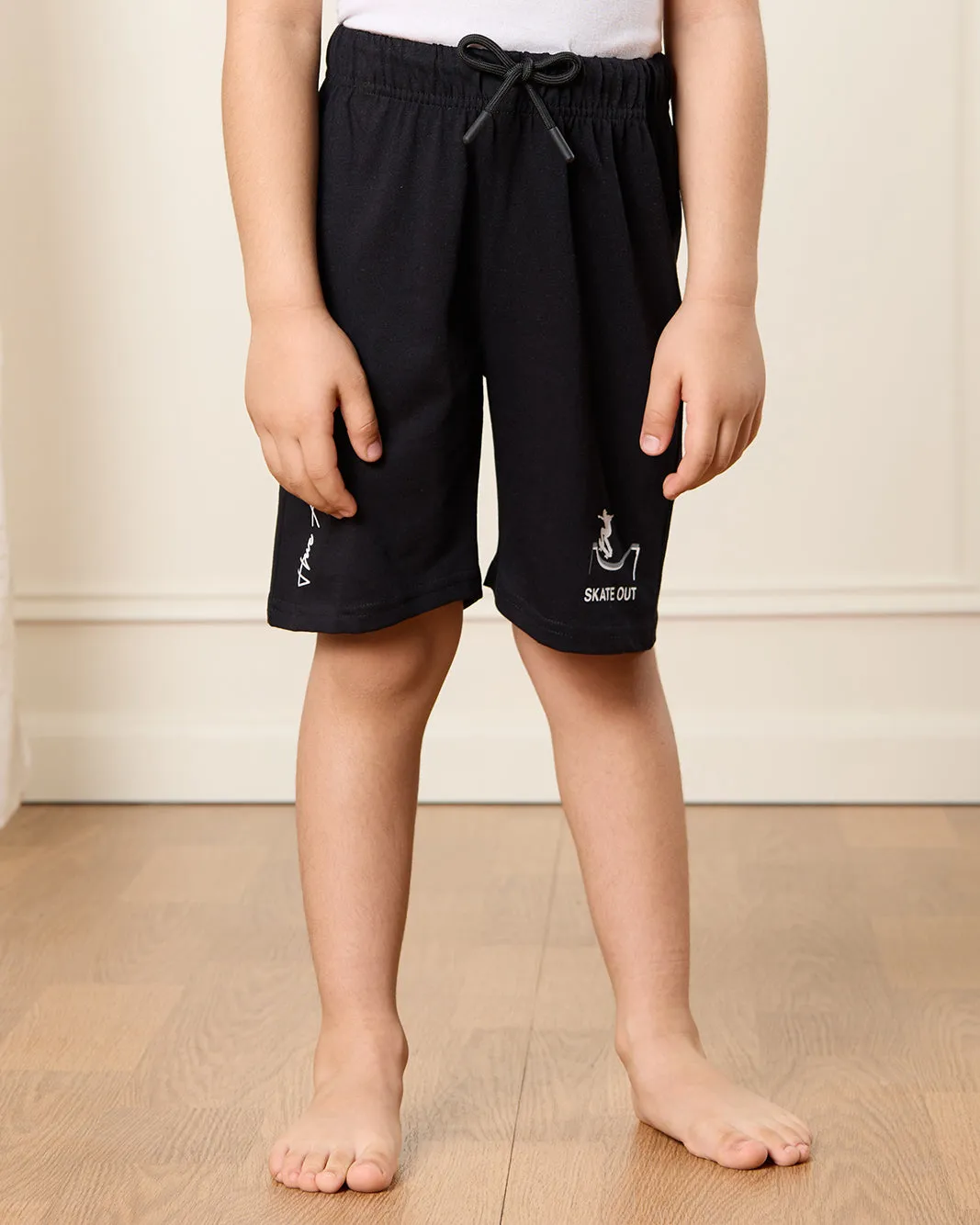 Boys Beige And Black Printed Pyjama Set (2 Piece) sold by Redtag product image thumbnail 3