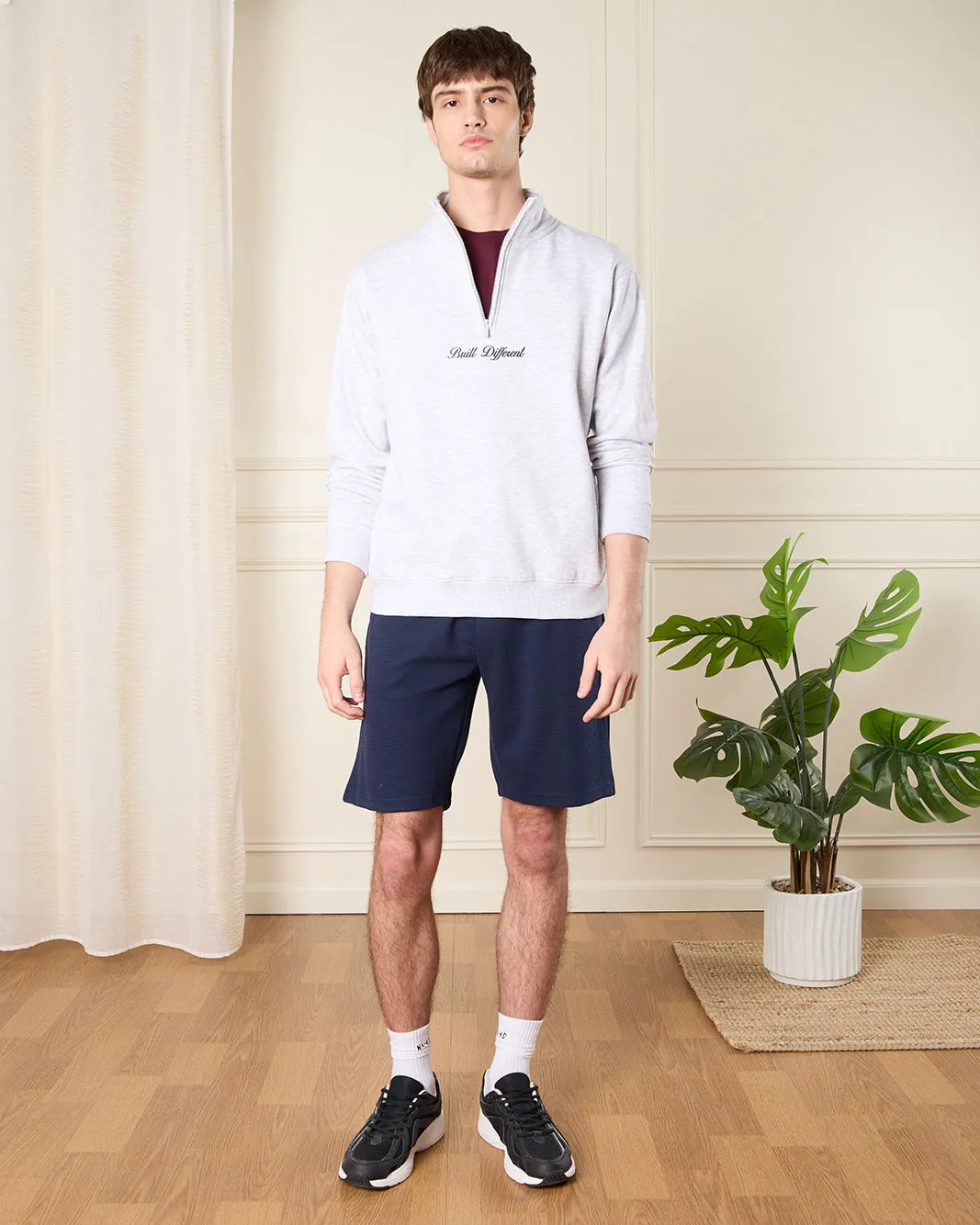 Men Navy Ottoman Lounge Shorts sold by Redtag product image thumbnail 2