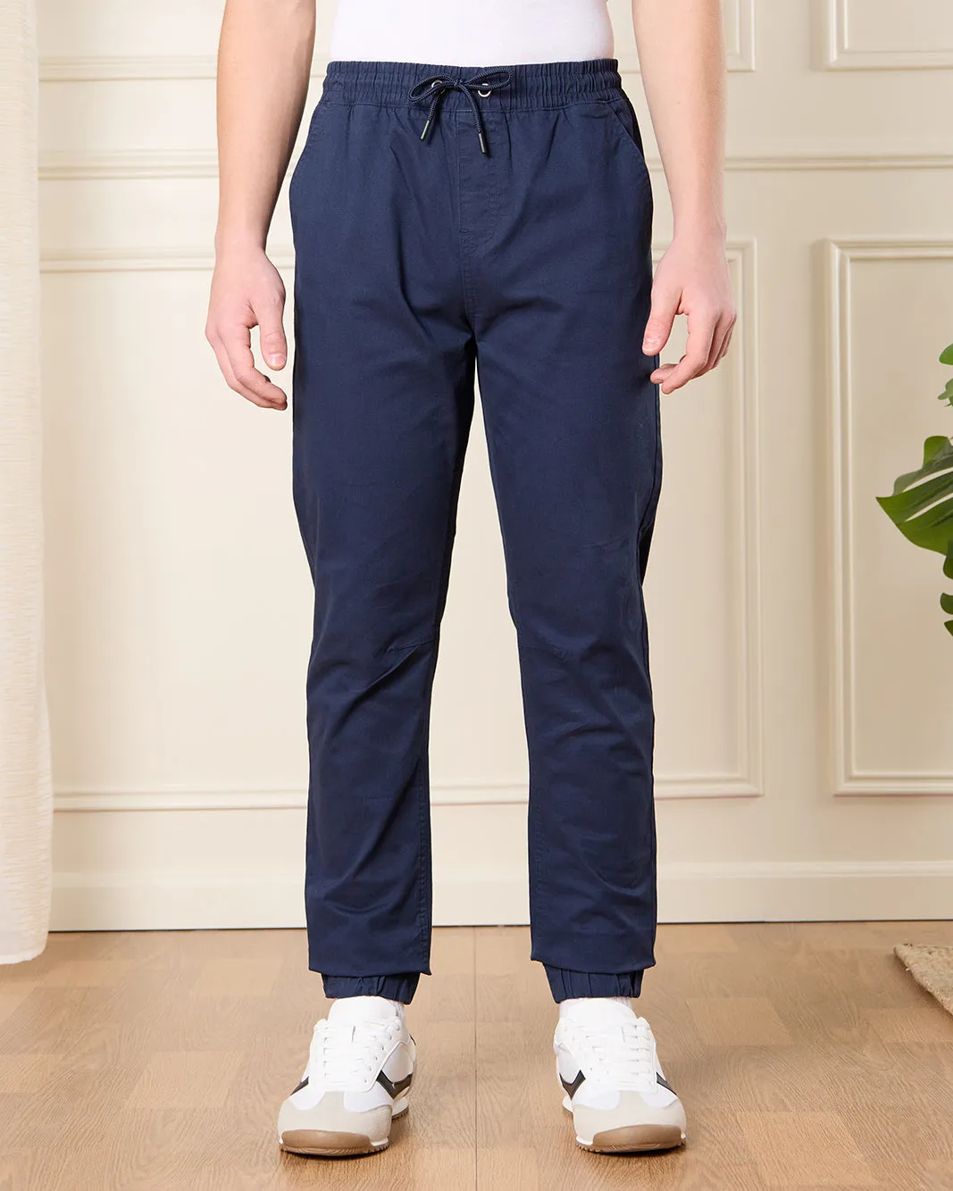 Senior Boys Navy Pull On Table Joggers sold by Redtag