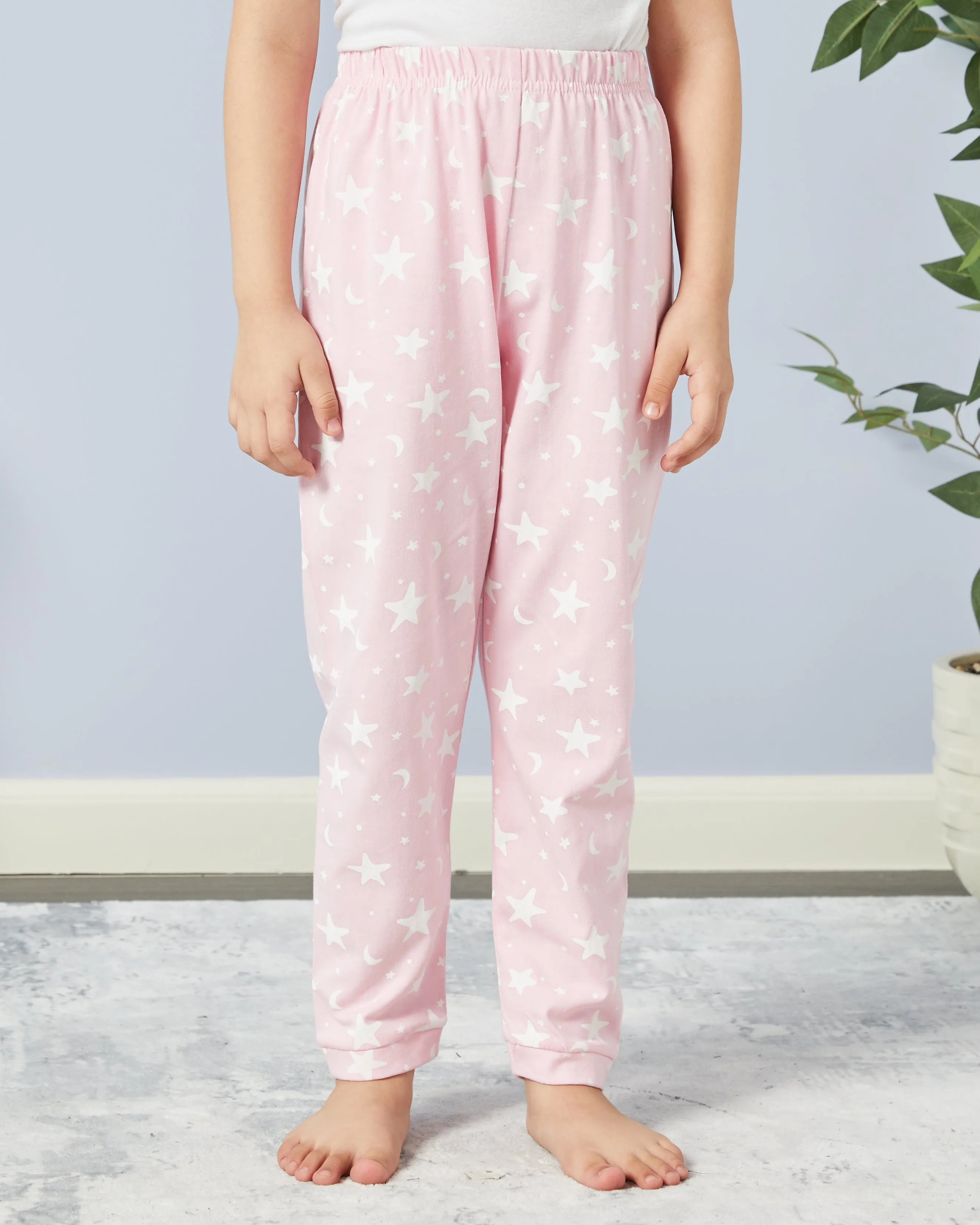 Girls Pink Star Print Pyjama Set (2 Piece) sold by Redtag product image thumbnail 3