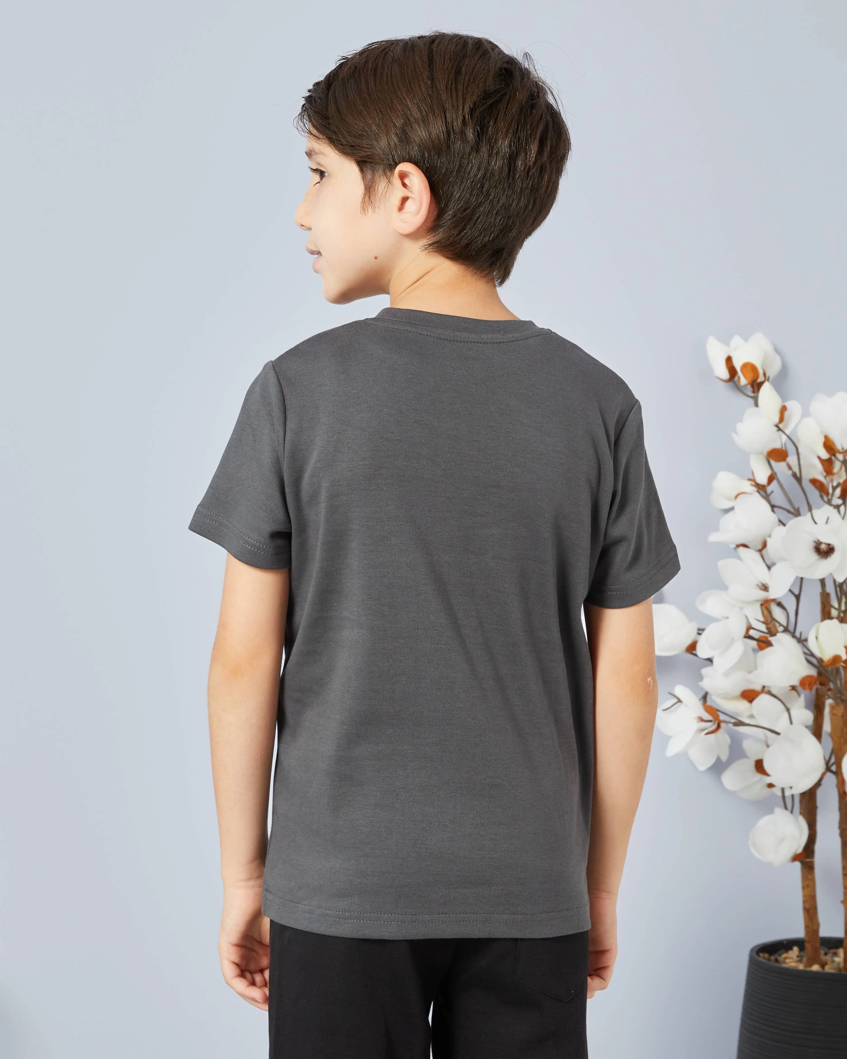 Boys Charcoal Urban Imagination Print T-Shirt sold by Redtag product image thumbnail 3