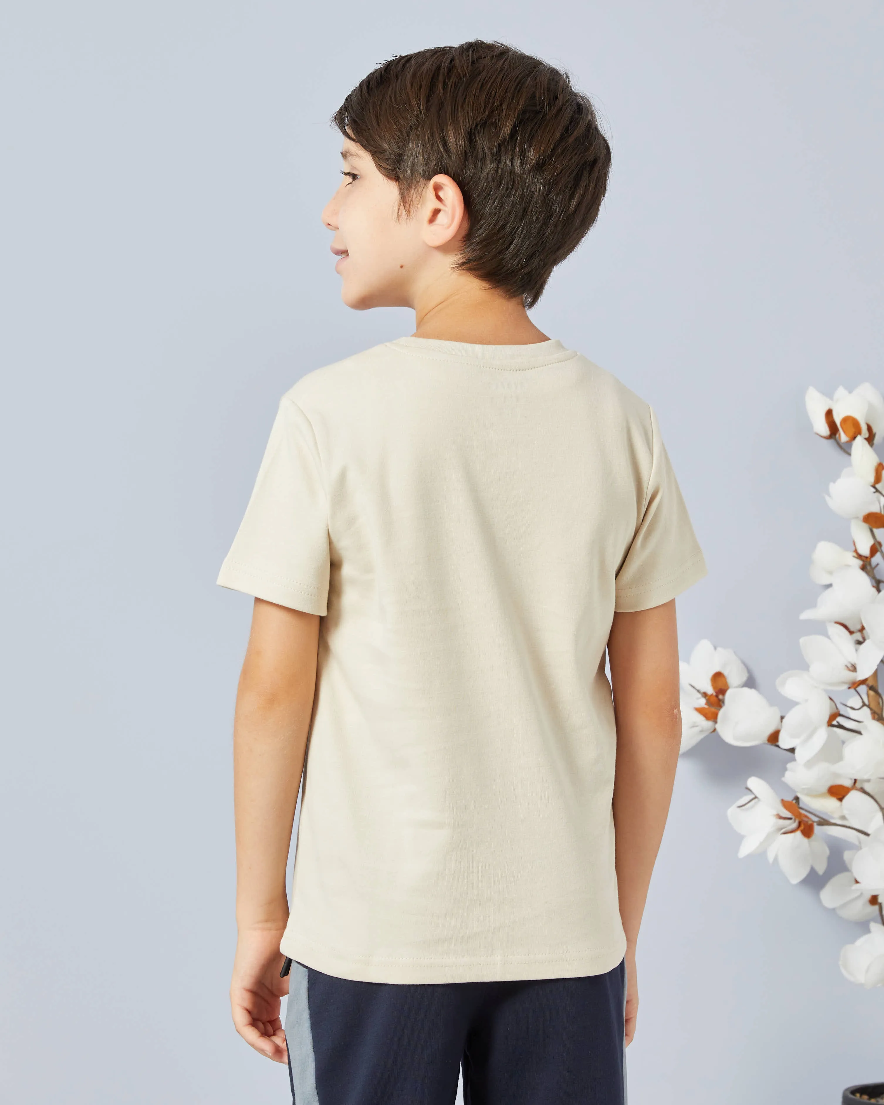 Boys Beige Printed T-Shirt sold by Redtag product image thumbnail 2