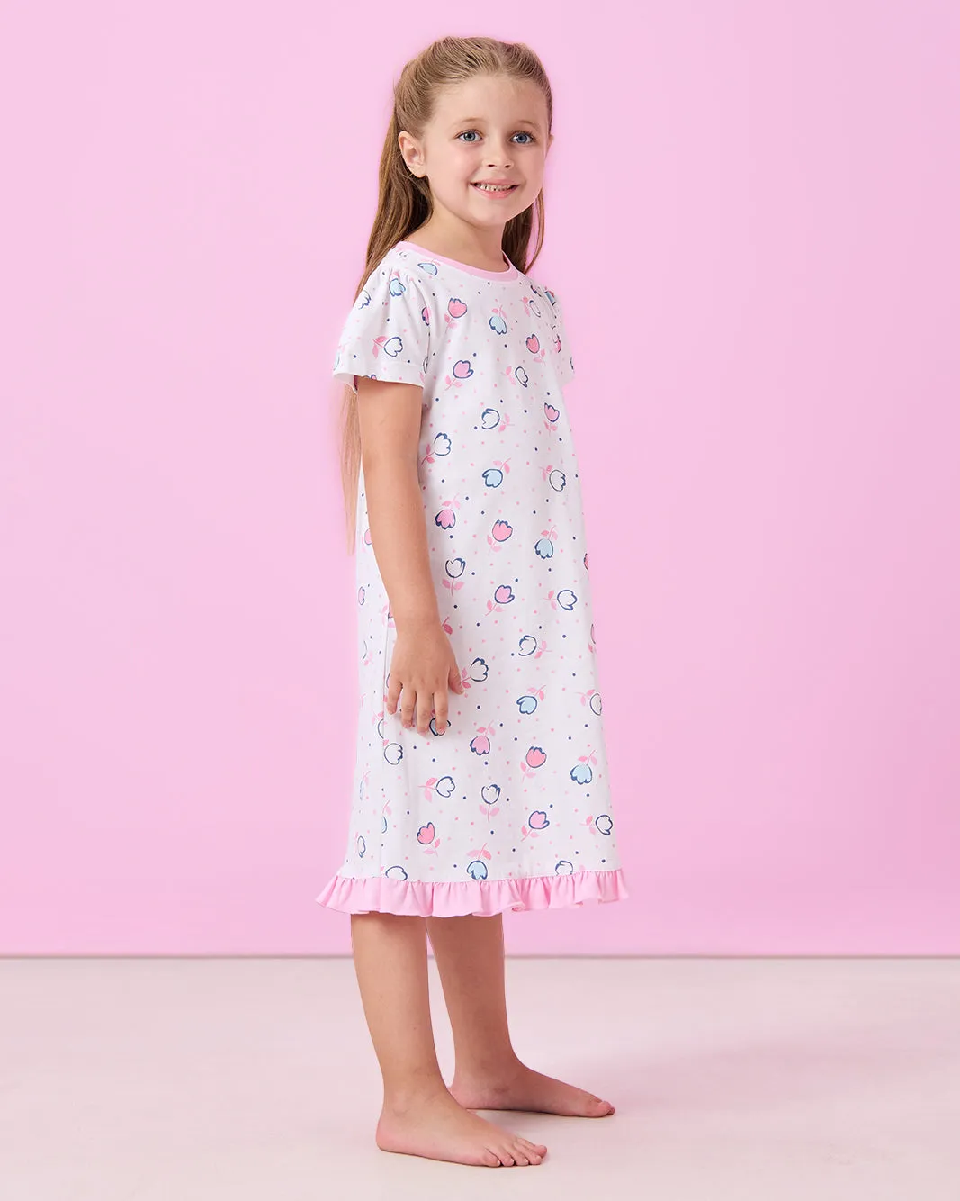 Girls White Floral Nightshirt sold by Redtag product image thumbnail 4