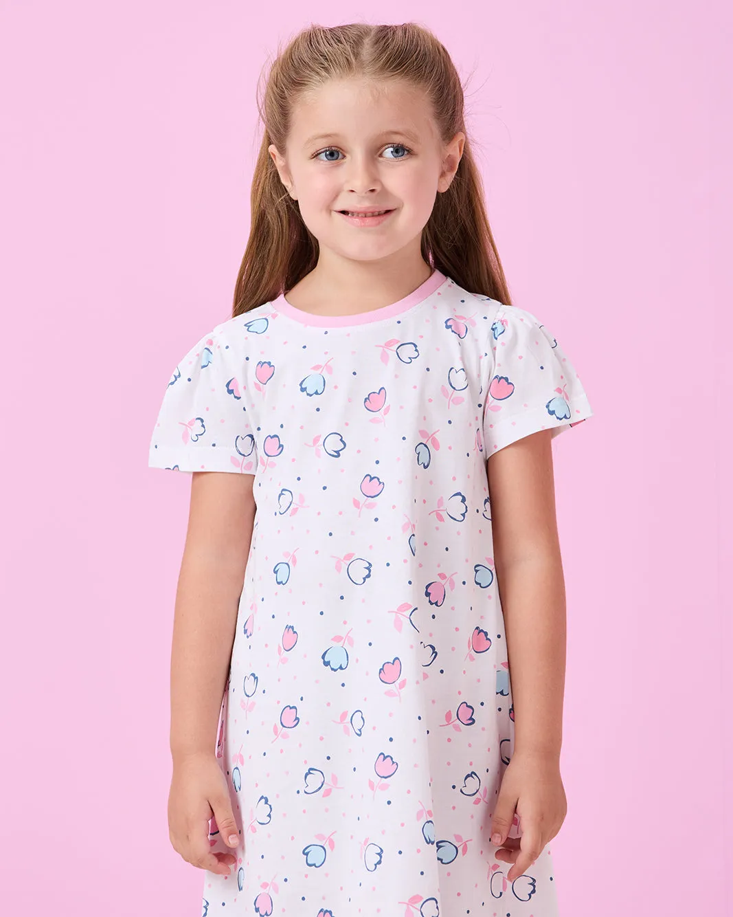 Girls White Floral Nightshirt sold by Redtag product image thumbnail 2