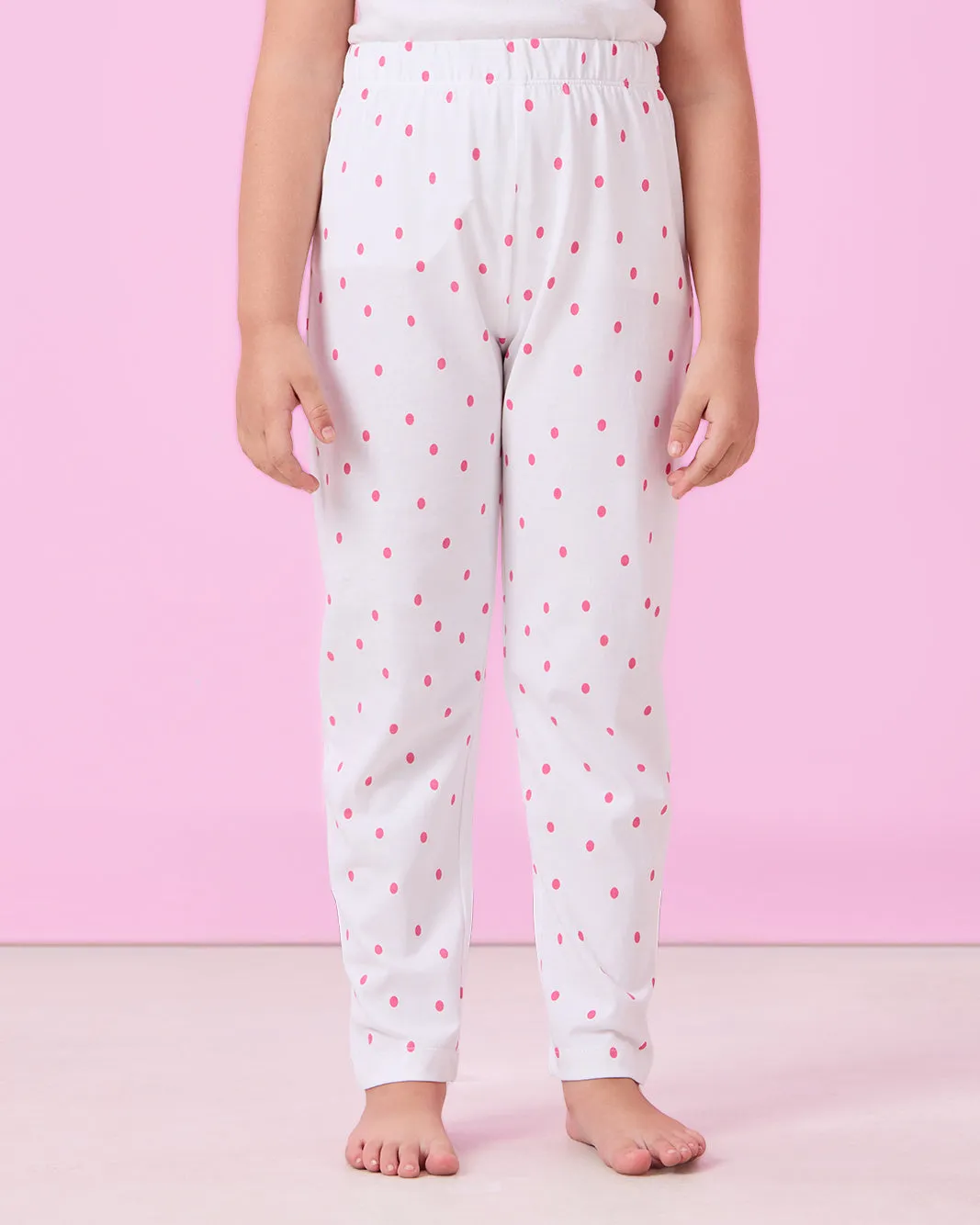 Girls White Printed Pyjama Set (2 Piece) sold by Redtag product image thumbnail 3