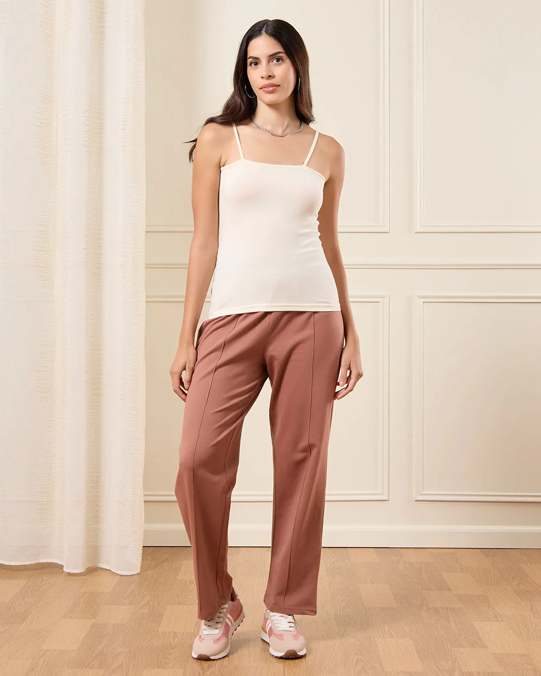 Women Beige Strappy Vest sold by Redtag product image thumbnail 2