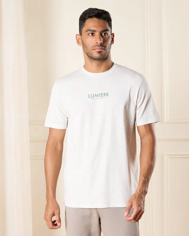 Men White Printed T-Shirt sold by Redtag