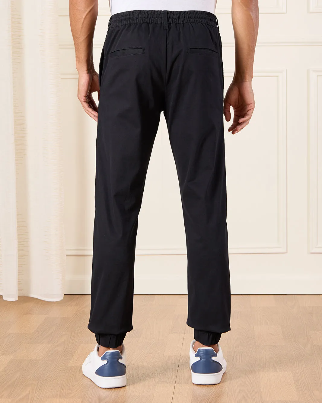 Men Navy Slim Fit Joggers sold by Redtag product image thumbnail 3