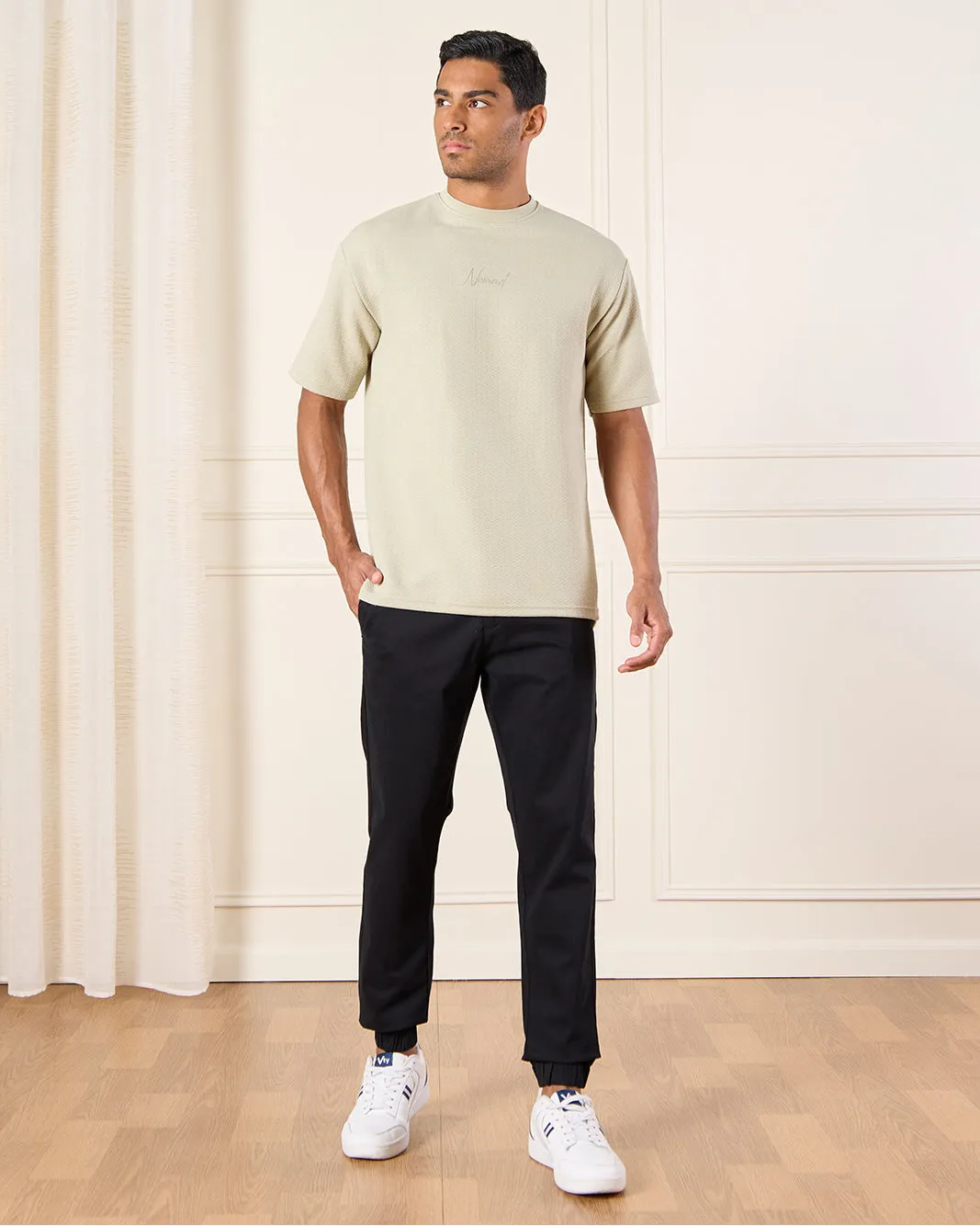 Men Navy Slim Fit Joggers sold by Redtag product image thumbnail 2