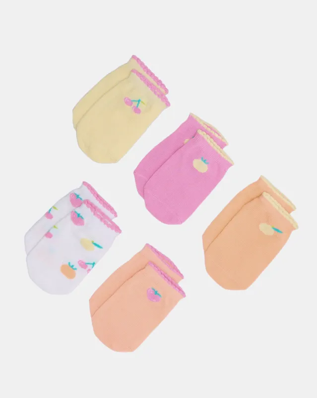 Infant Girls Assorted Ankle Length Socks (5 Pairs) sold by Redtag