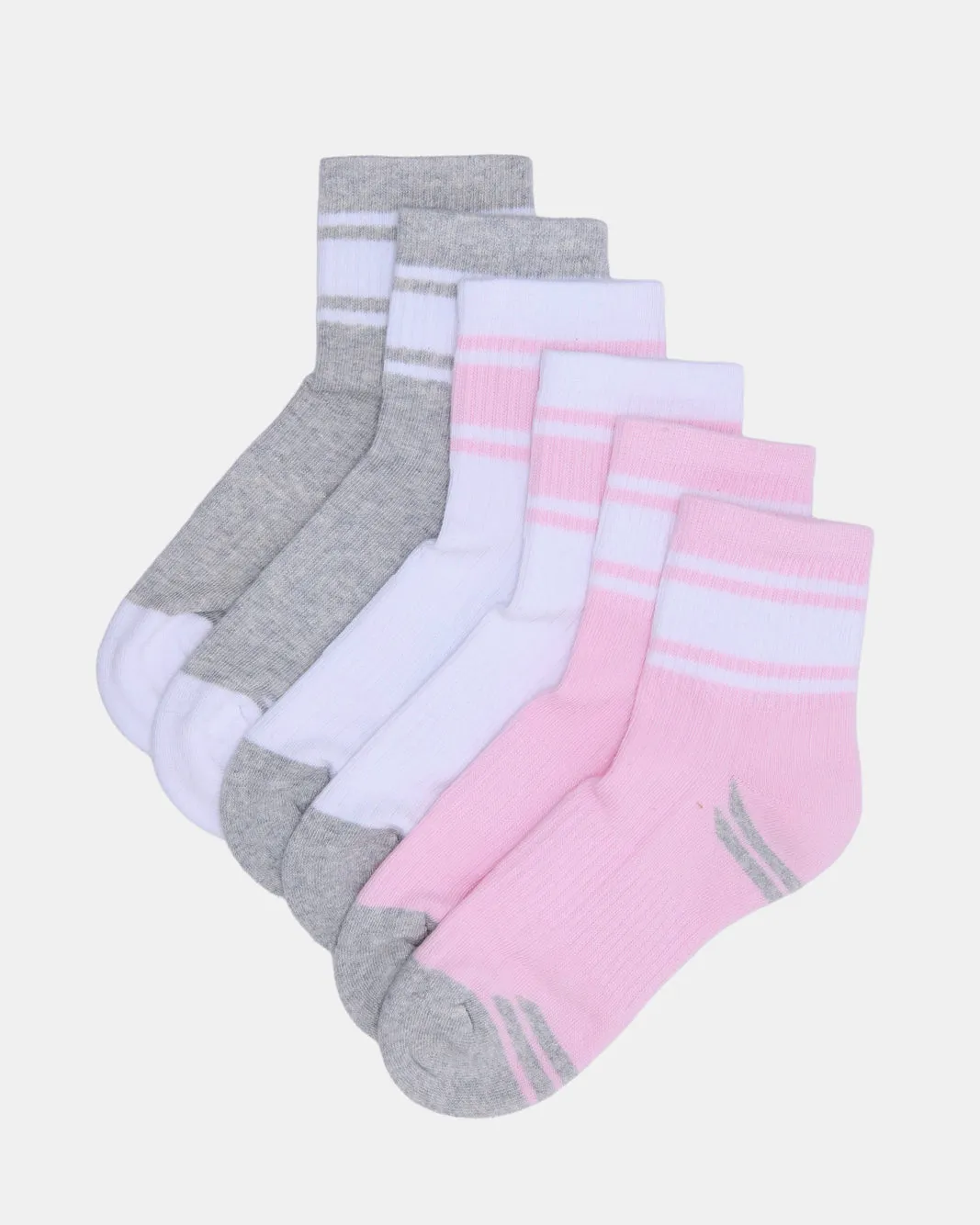 Senior Girls Assorted Mid-Length Socks Set (3 Pairs) sold by Redtag