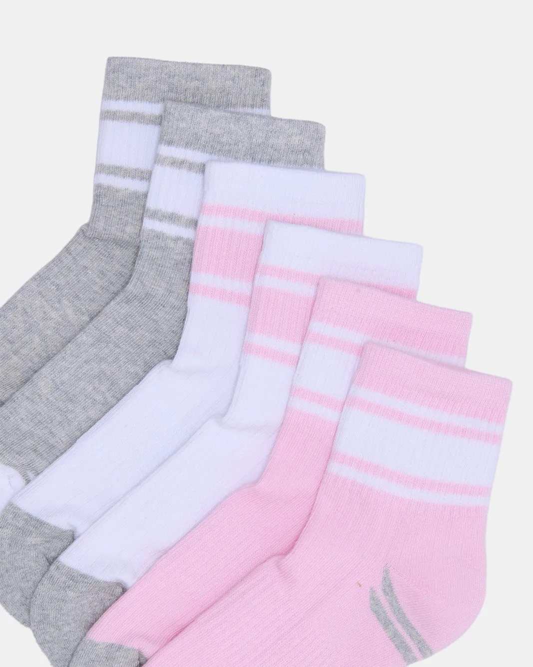 Senior Girls Assorted Mid-Length Socks Set (3 Pairs) sold by Redtag product image thumbnail 3
