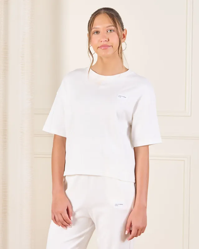 Senior Girls Ivory Printed T-Shirt sold by Redtag