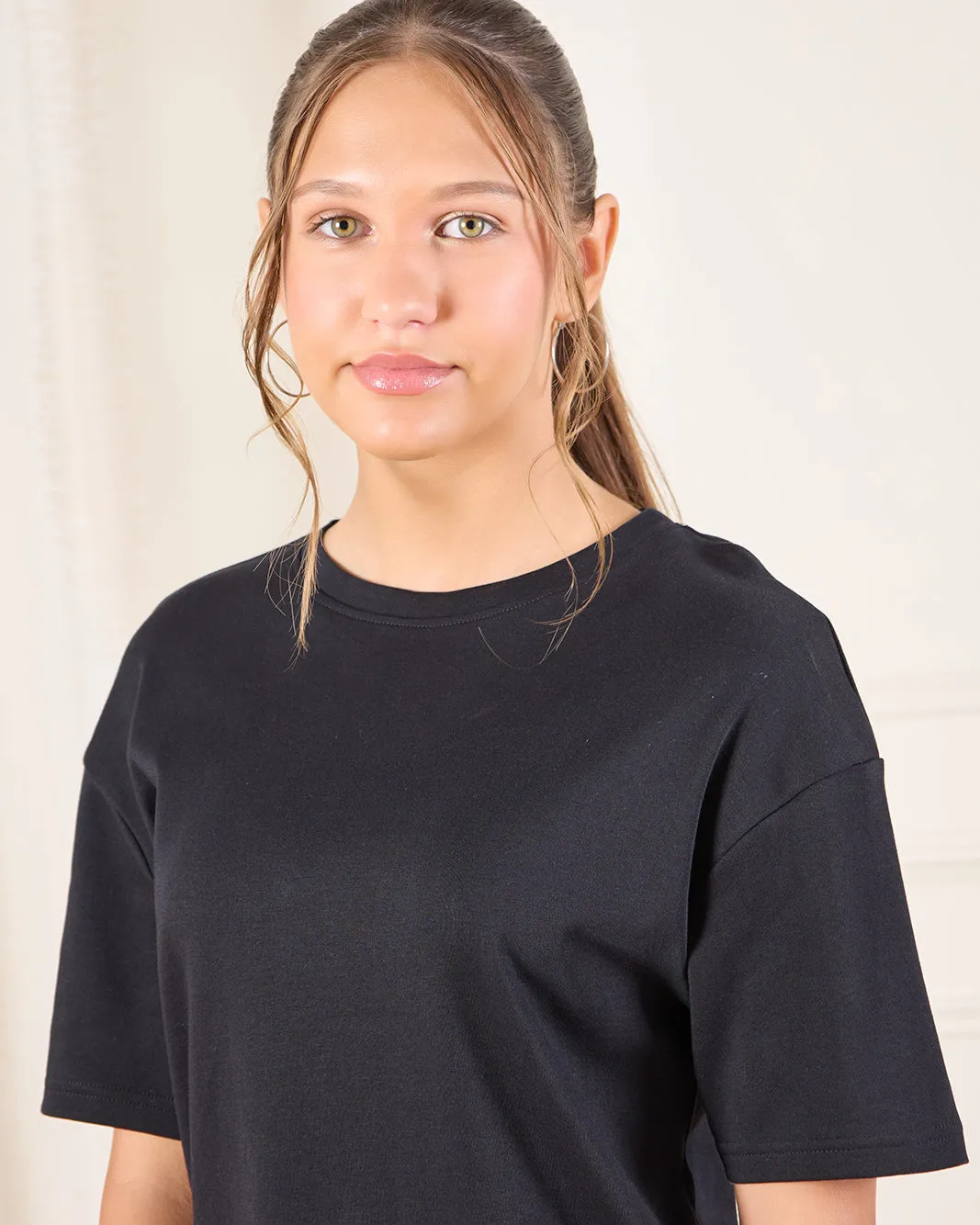 Senior Girls Black Printed T-Shirt sold by Redtag product image thumbnail 4