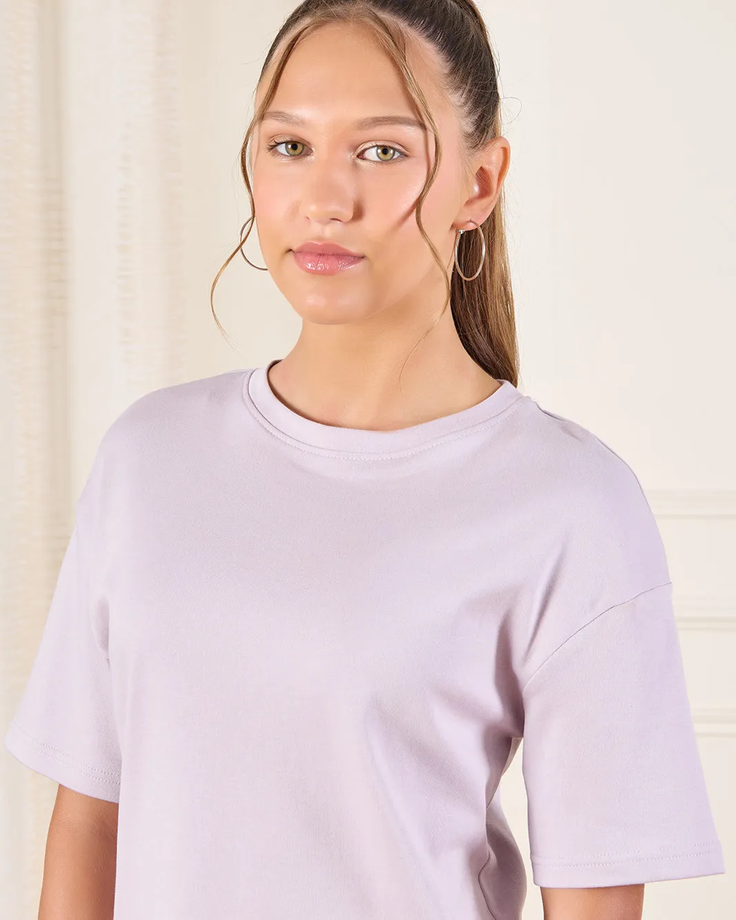 Senior Girls Lilac T-Shirt sold by Redtag product image thumbnail 4