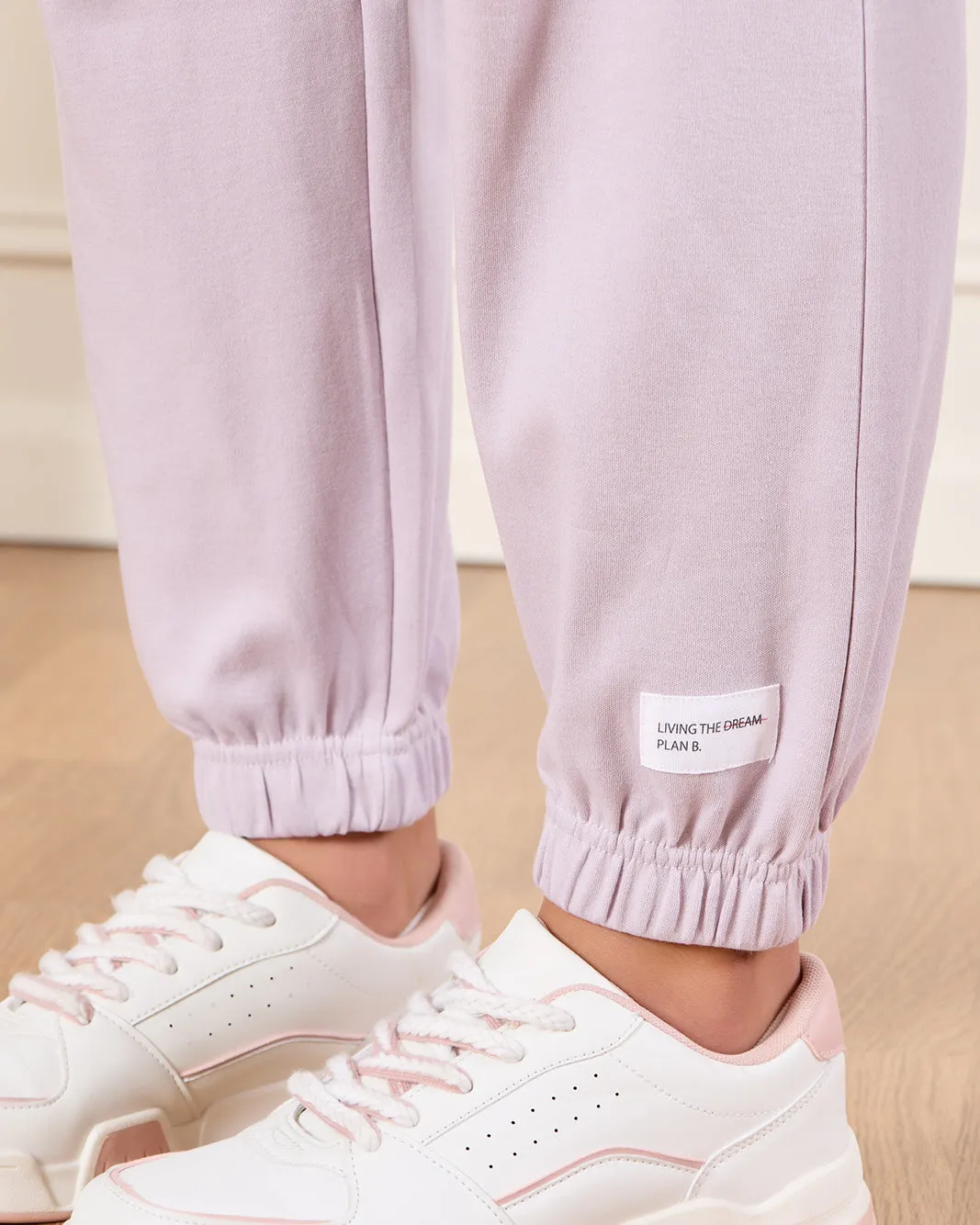 Senior Girls Lilac Print Active Pants sold by Redtag product image thumbnail 5