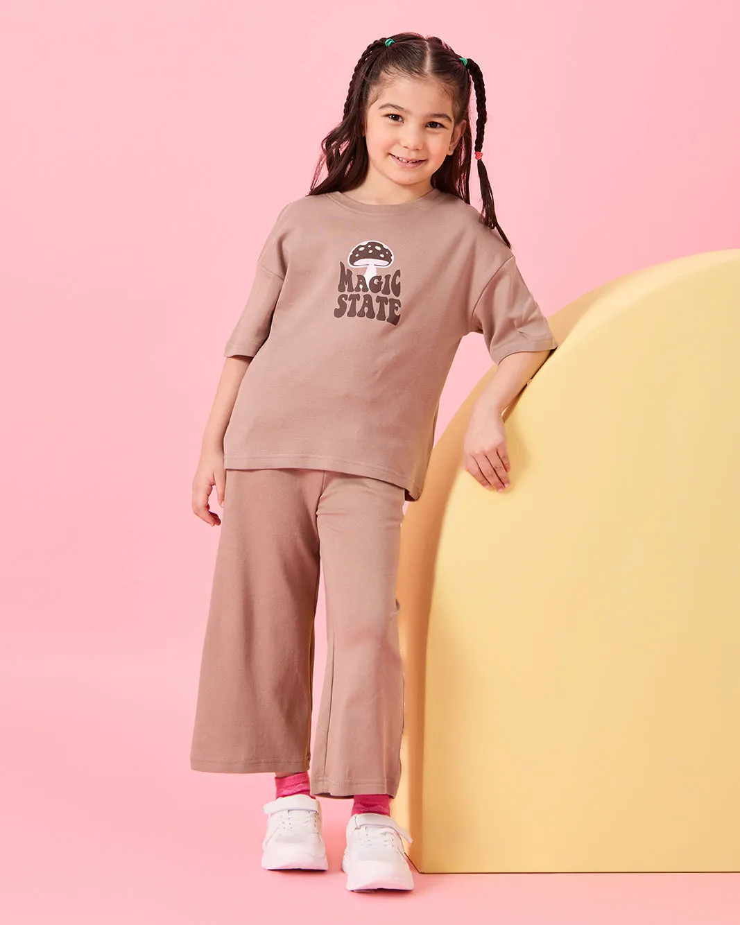 Girls Lilac Printed Active Pants sold by Redtag product image thumbnail 2