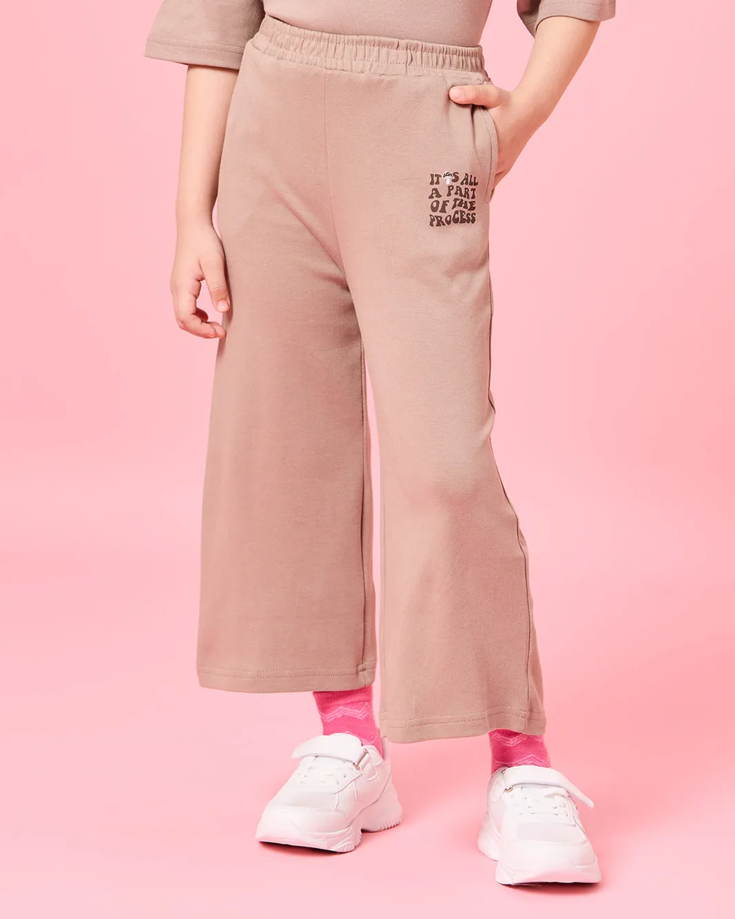 Girls Lilac Printed Active Pants sold by Redtag