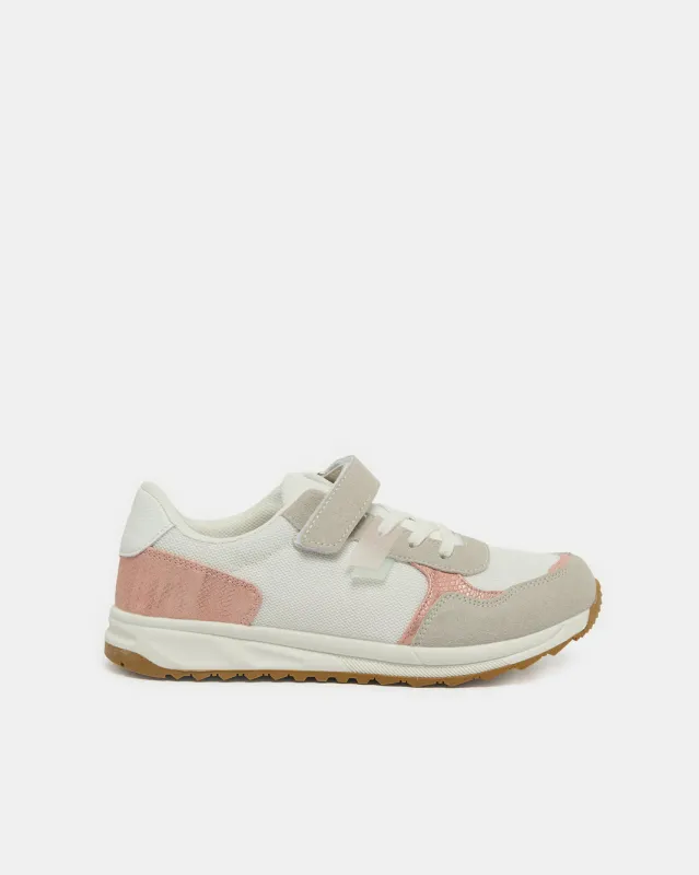 Senior Girls White Slim Runner sold by Redtag