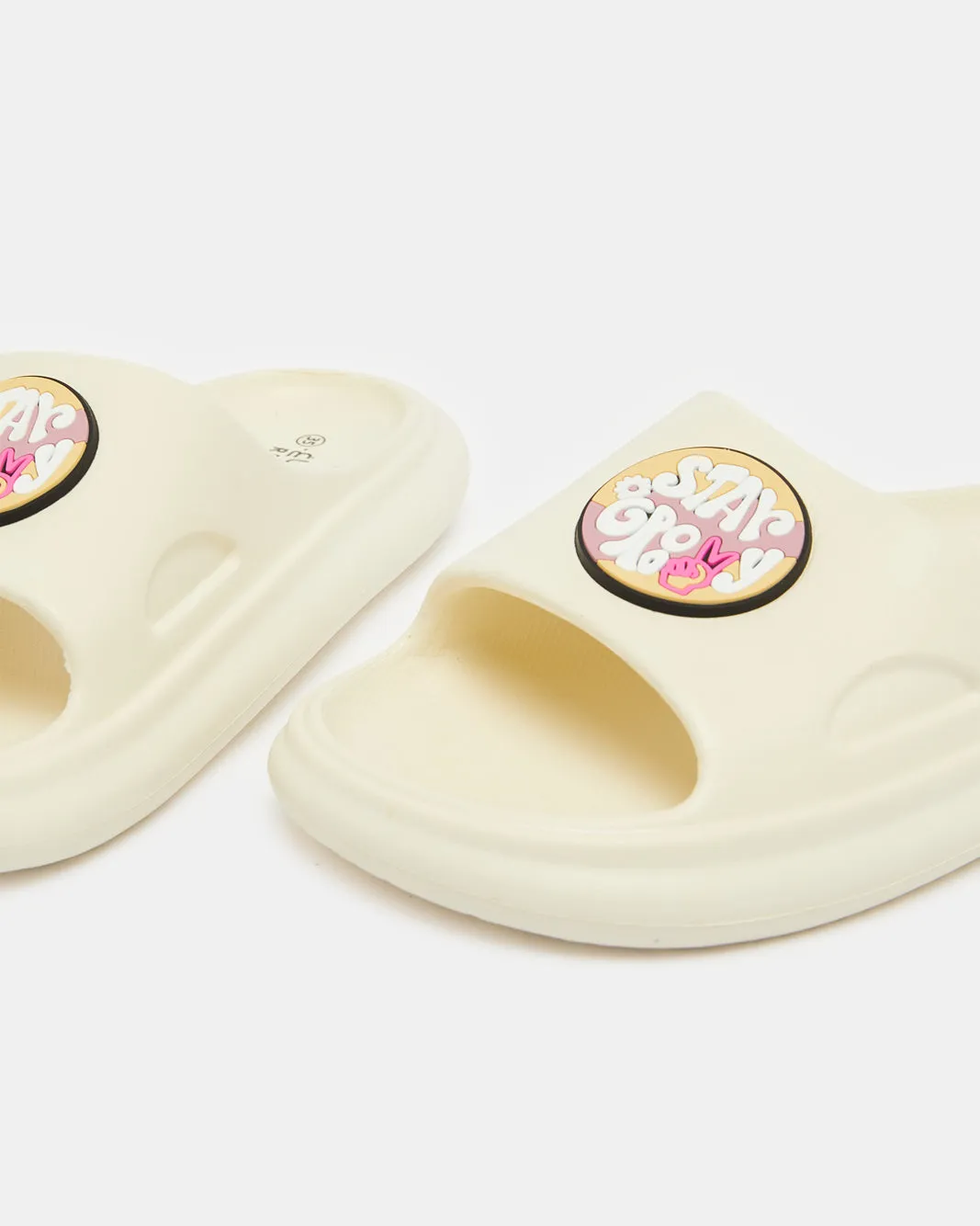 Senior Girls Beige Embellished Slide sold by Redtag product image thumbnail 4