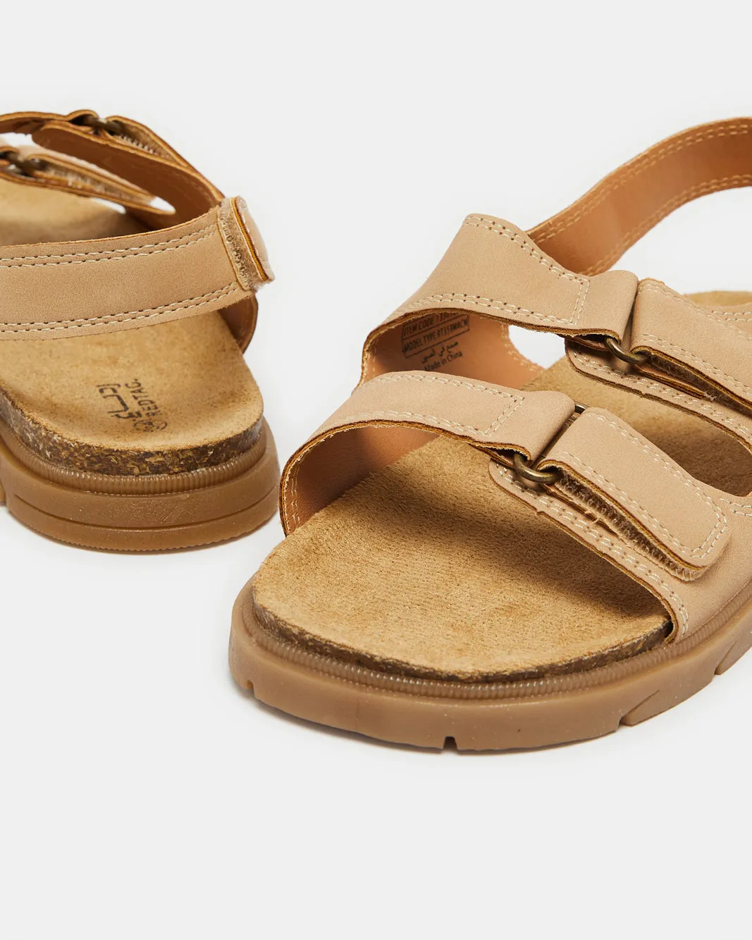 Senior Boys Beige Cork Sandals sold by Redtag product image thumbnail 4