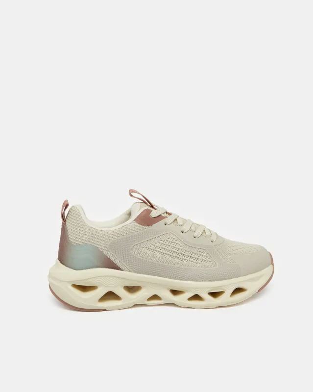 Women Grey Lace Up Sneakers sold by Redtag