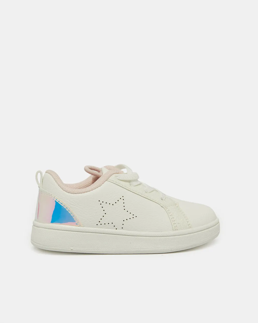 Girls White Star Sneakers sold by Redtag