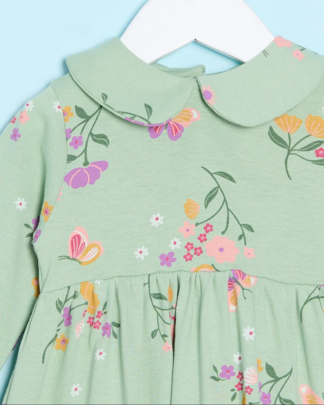 Infant Girls Green Floral Print Dress sold by Redtag product image thumbnail 2