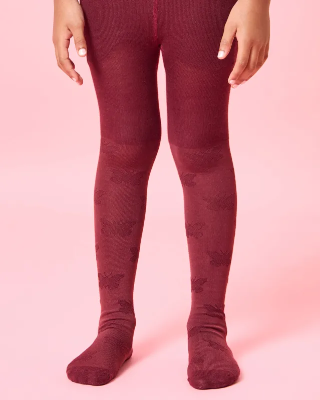 Girls White And Red Printed Tights Set (Pack of 2) sold by Redtag