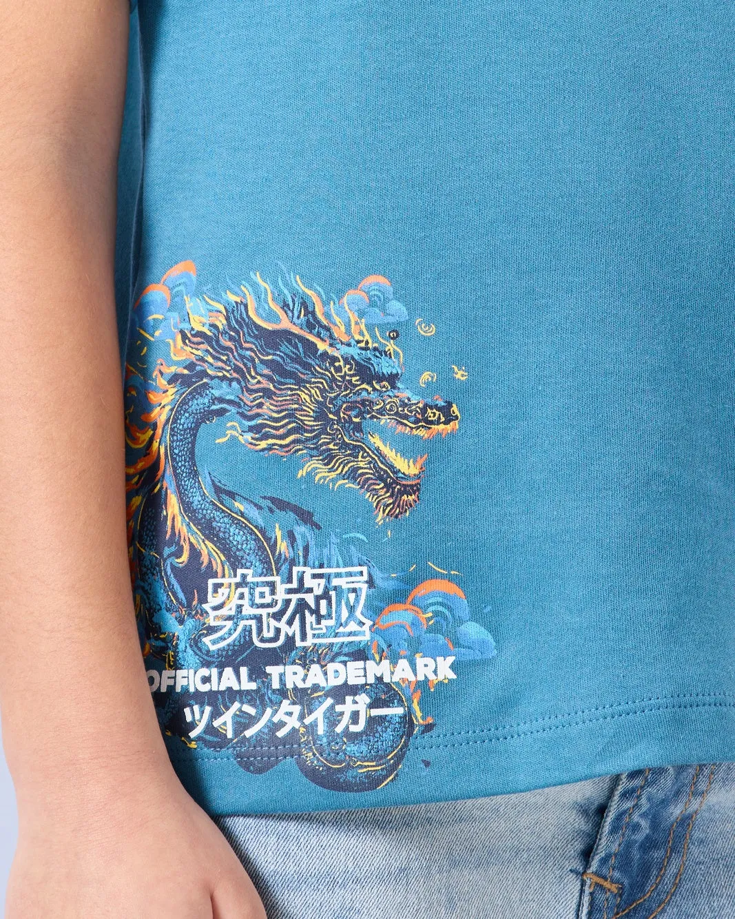 Boys Blue Printed T-Shirt sold by Redtag product image thumbnail 5